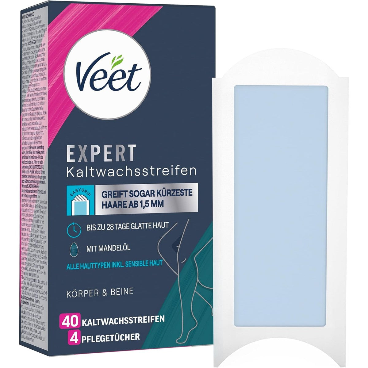 Veet Expert koudwasstrips lichaam en benen 40 stuks – Reckitt