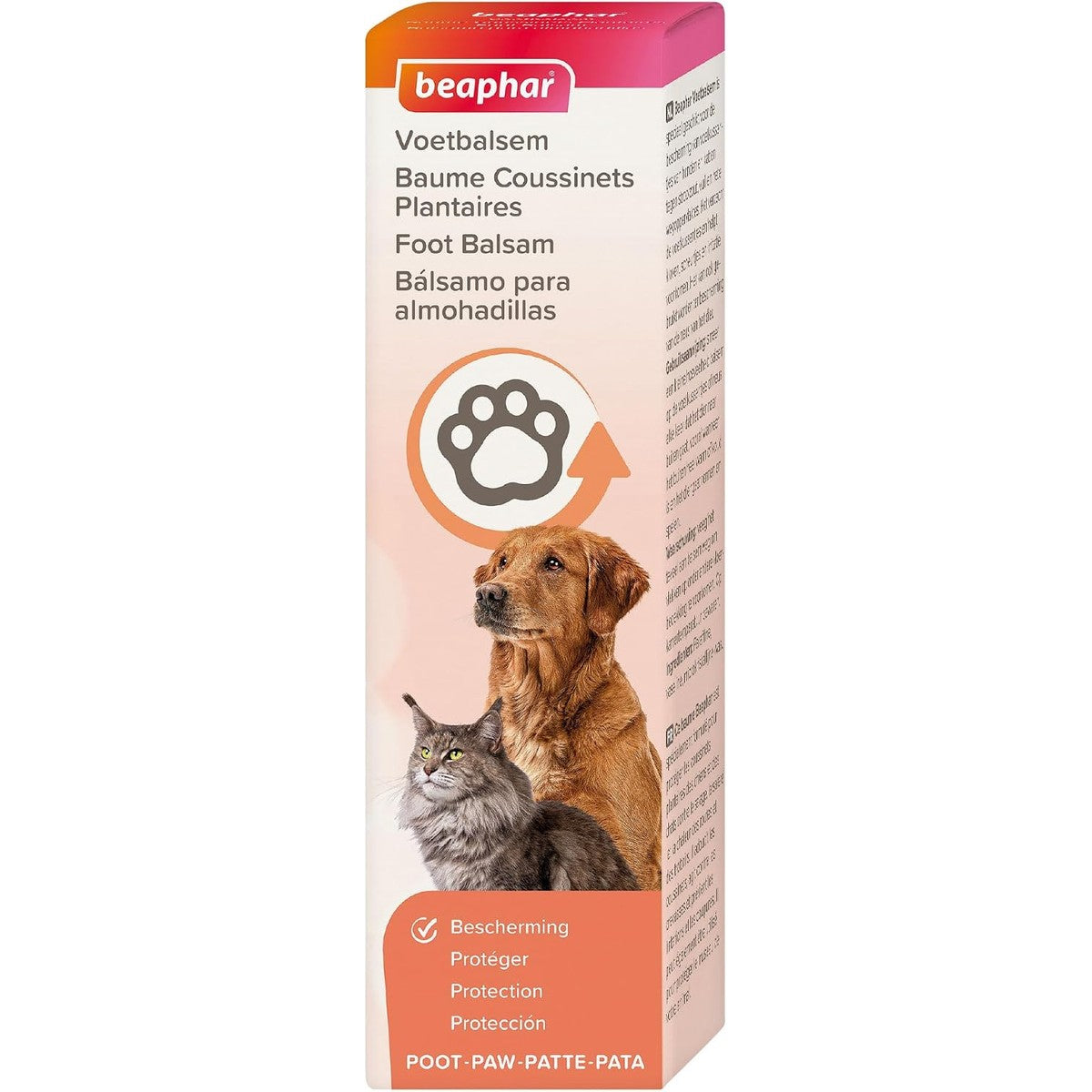 Beaphar - Fußbalsam - Schützt Pfoten und Nasen - Hilft Pads zu erweichen, um Rissbildung, Spliss und Irritationen zu verhindern - Für heißes und kaltes Wetter - Für Katzen und Hunde - 40 ml – beaphar
