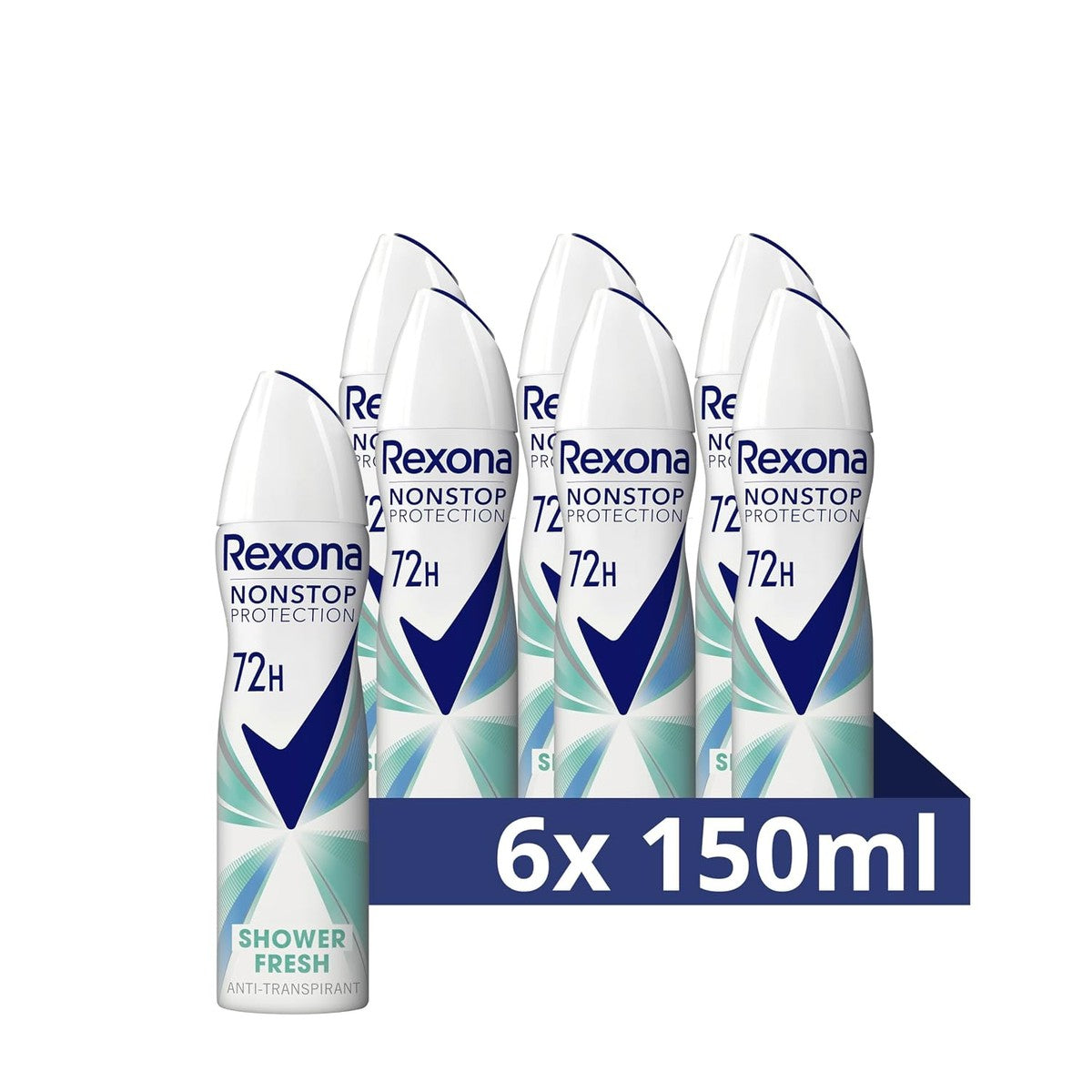 Rexona Nonstop Protection Deospray Shower Fresh 6 x 150 ml – Rexona