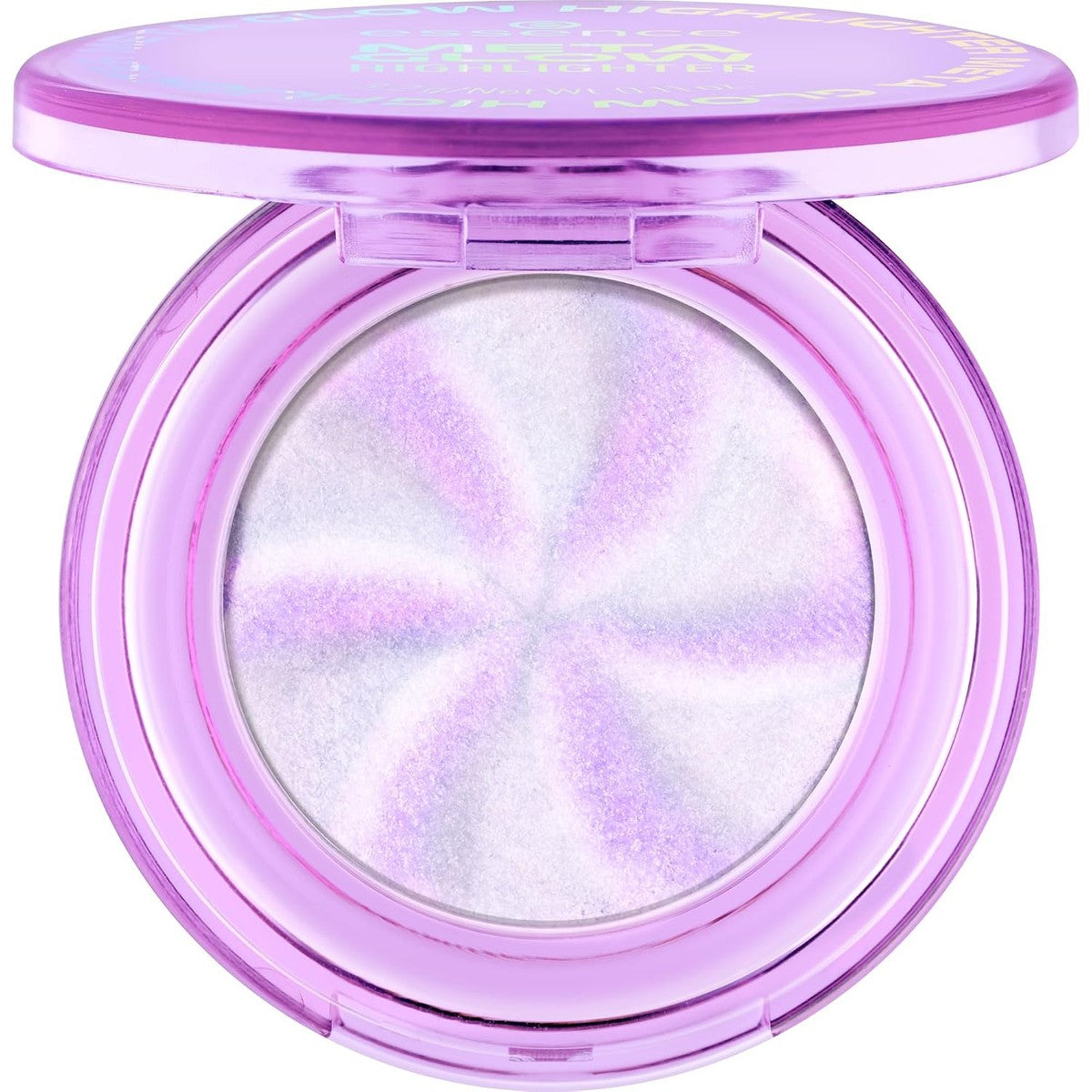 essence META GLOW HIGHLIGHTER, violet, definiërend, lichtgevend, direct resultaat, glinsterend, veganistisch, olievrij, zonder parfum, zonder alcohol, per stuk verpakt (3,2 g) – Essence Cosmetics