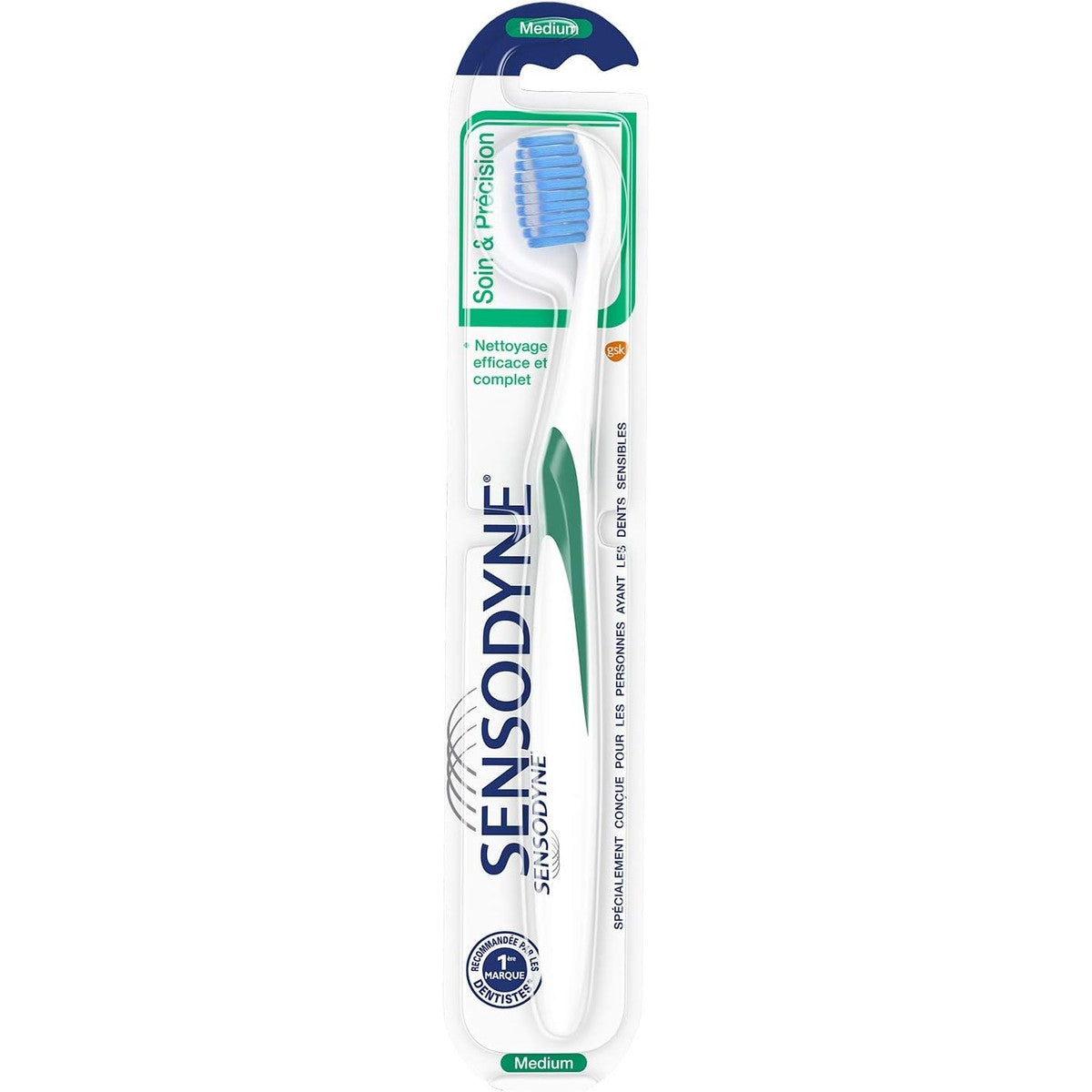 Sensodyne Verzorging & Precisie Tandenborstel Medium 2 stuks – Sensodyne