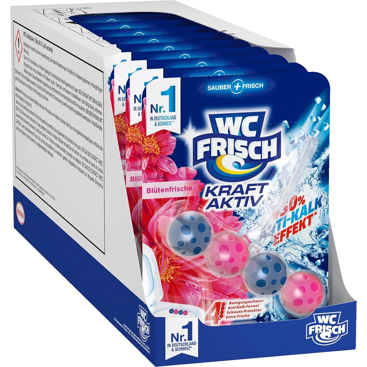 WC-Frisch Kraft Aktiv Bloemenfrisheid 10 stuks – WC-Frisch