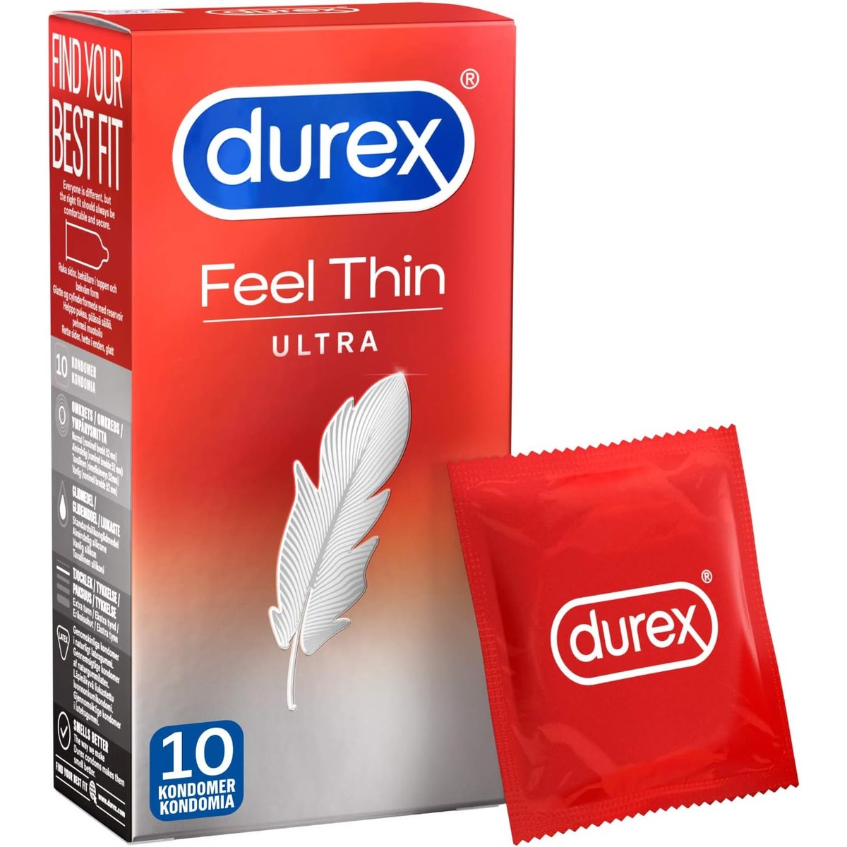 Durex Transparant Love Sex Feel Ultradun latex condoom – 10 stuks – Durex