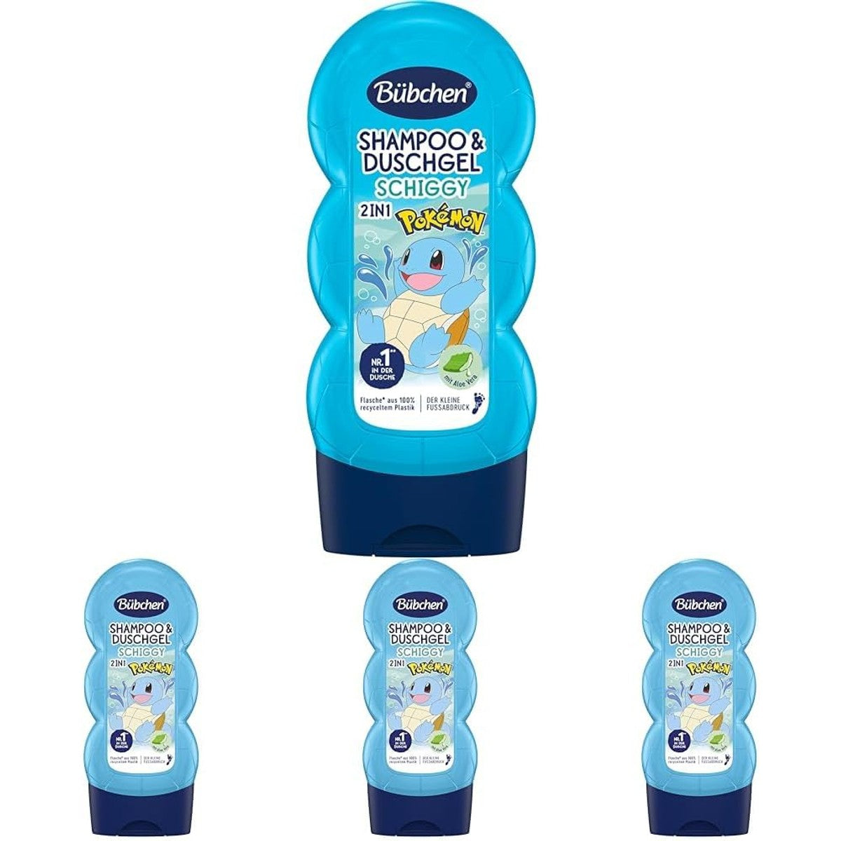 Bübchen Pokémon Schiggy Edition Shampoo & Douchegel 230 ml (4 stuks) – Bübchen