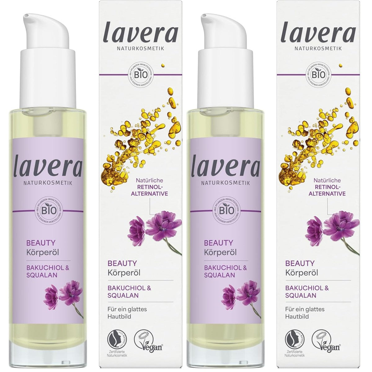 lavera Beauty Lichaamsolie 100 ml (verpakking van 2) – lavera