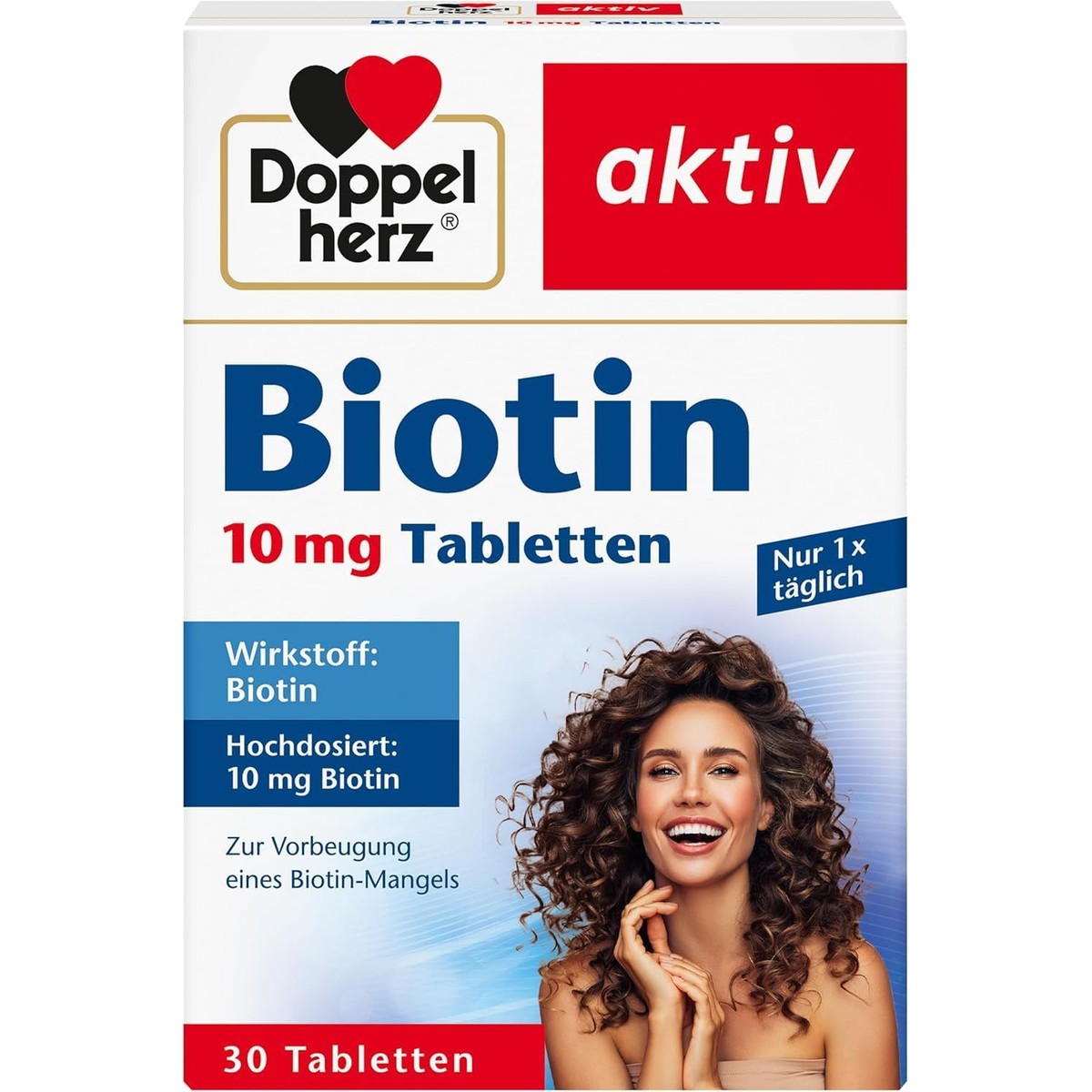 Doppelherz Biotine 10 mg tabletten - ter voorkoming van een biotinegebrek – Doppelherz