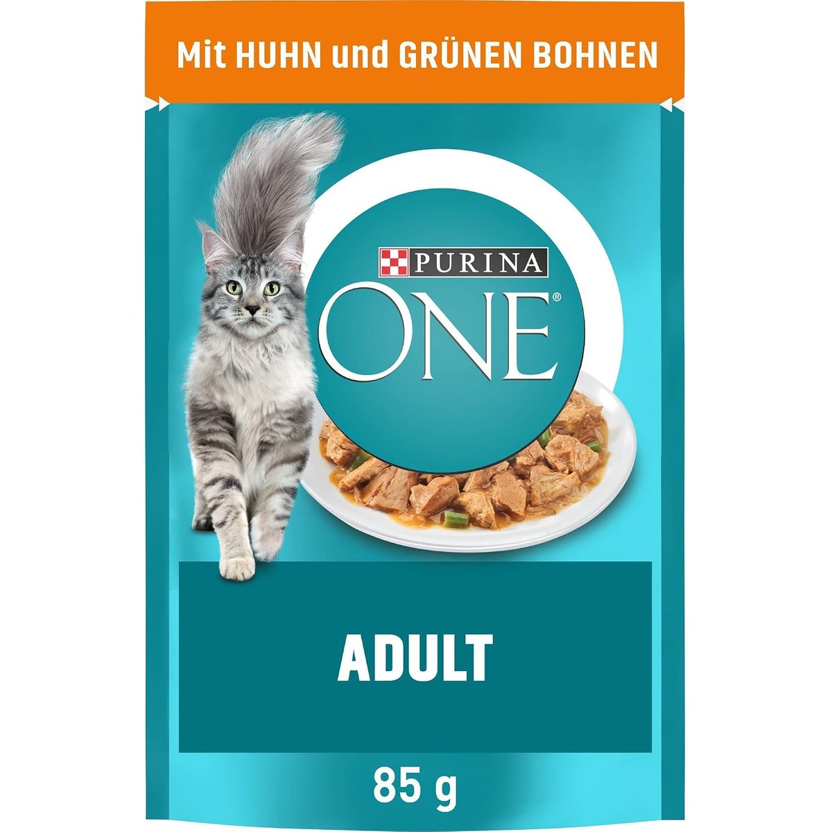 Purina One Volwassene natvoer kattenvoer kip 26 x 85 g