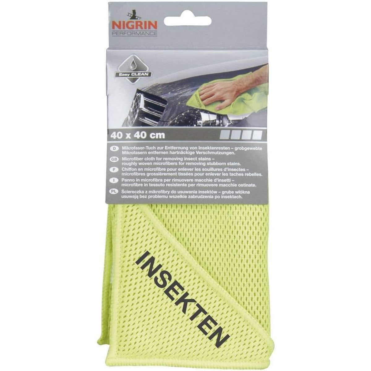 NIGRIN 71122 Microvezeldoek insectenresten 40 x 40 cm – NIGRIN