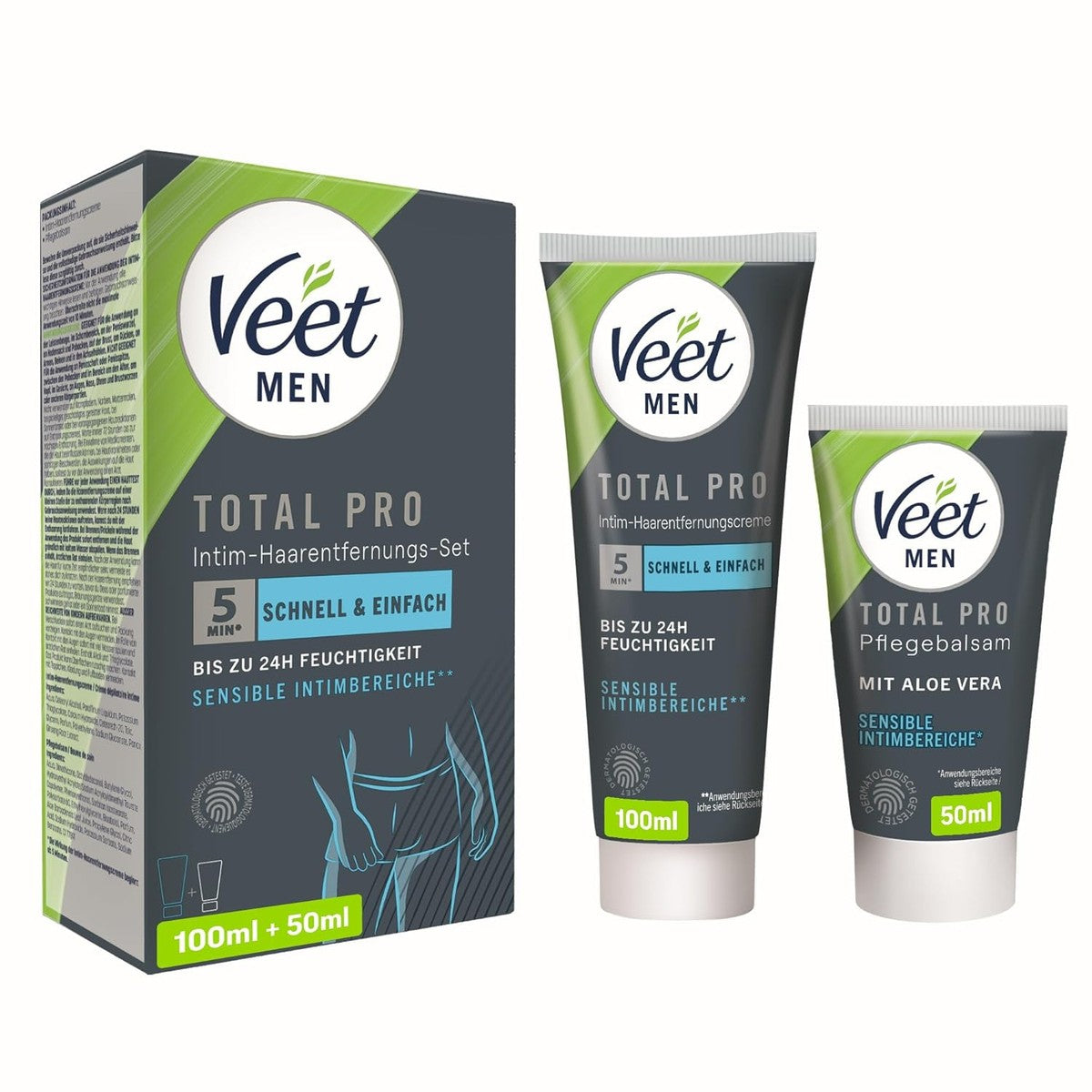 Veet Men Intim Ontharingsset met verzorgende balsem 150 ml – Veet