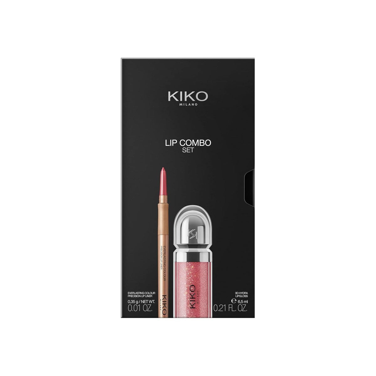 KIKO Milano Lip Combo Set 01, lippenset: hydraterende lipgloss en bijpassende lipliner – Kiko Milano