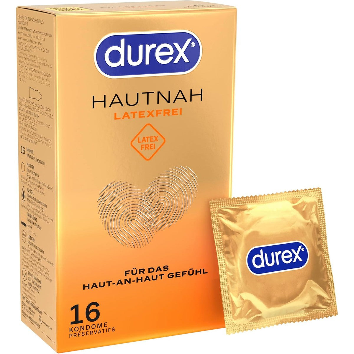 Durex Huiddicht latexvrij 16 stuks – Durex