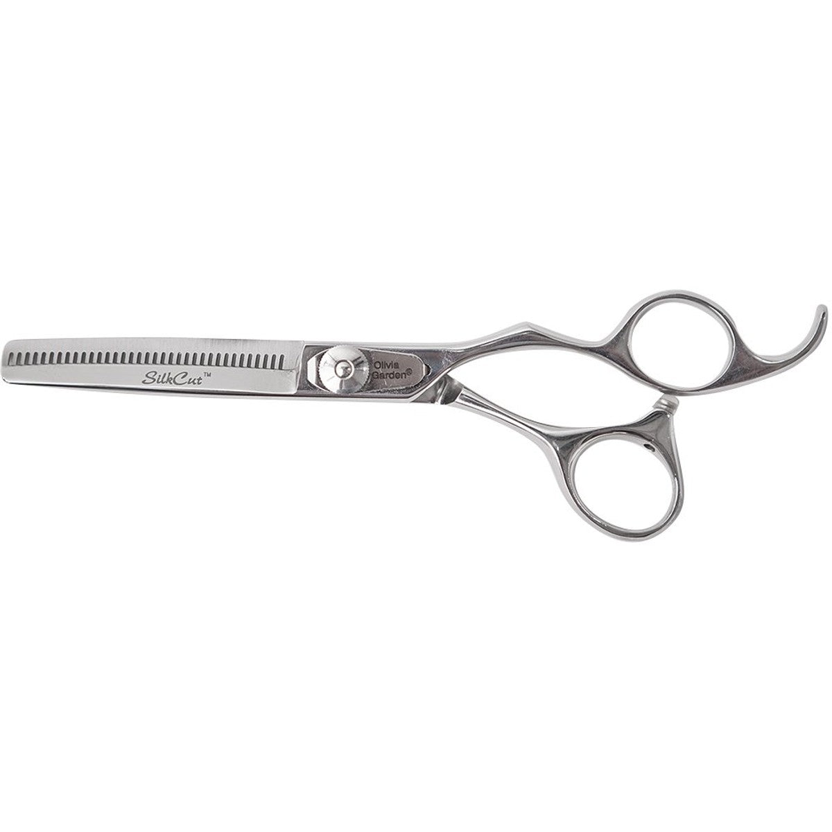 Olivia Garden Silkcut Haarknipschaar Europa Effileerschaar 635, grootte 15,5 cm