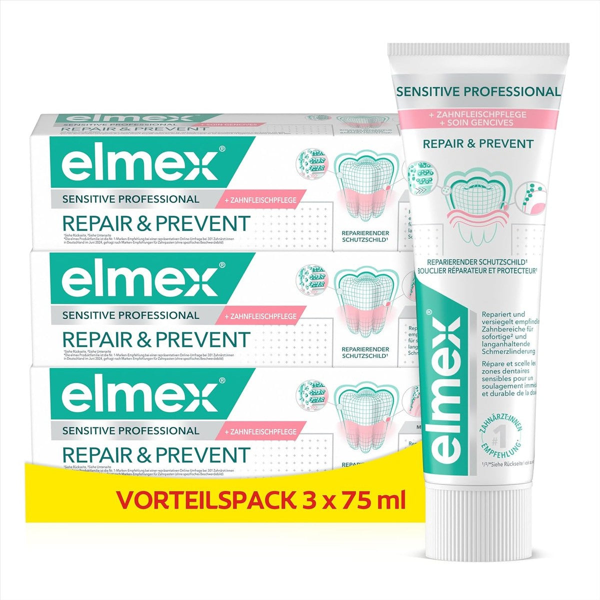 ELMEX Sensitive Professional Repair & Prevent 75 ml (3 stuks) – ELMEX