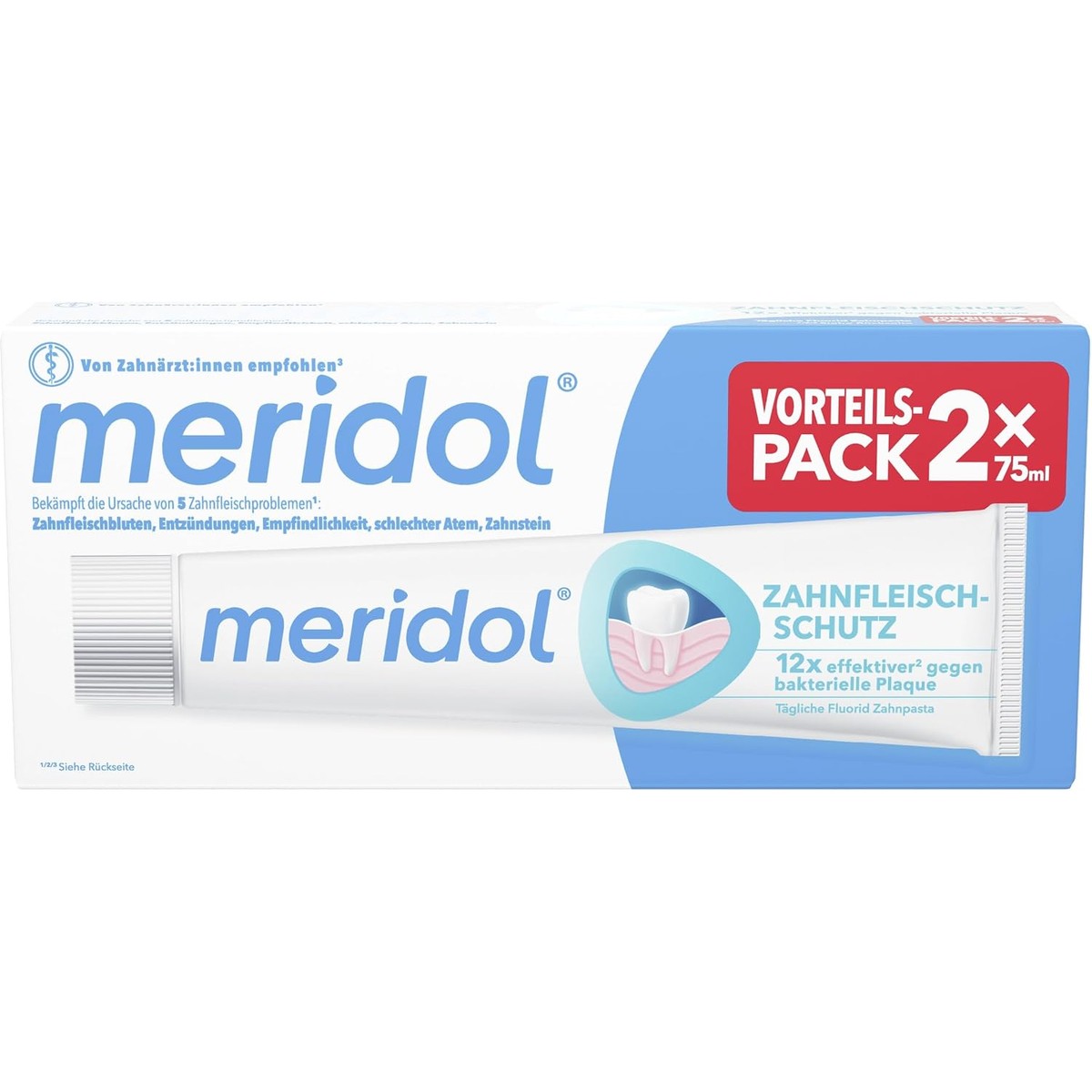Meridol Tandpasta dubbelverpakking 2 x 75 ml – Meridol