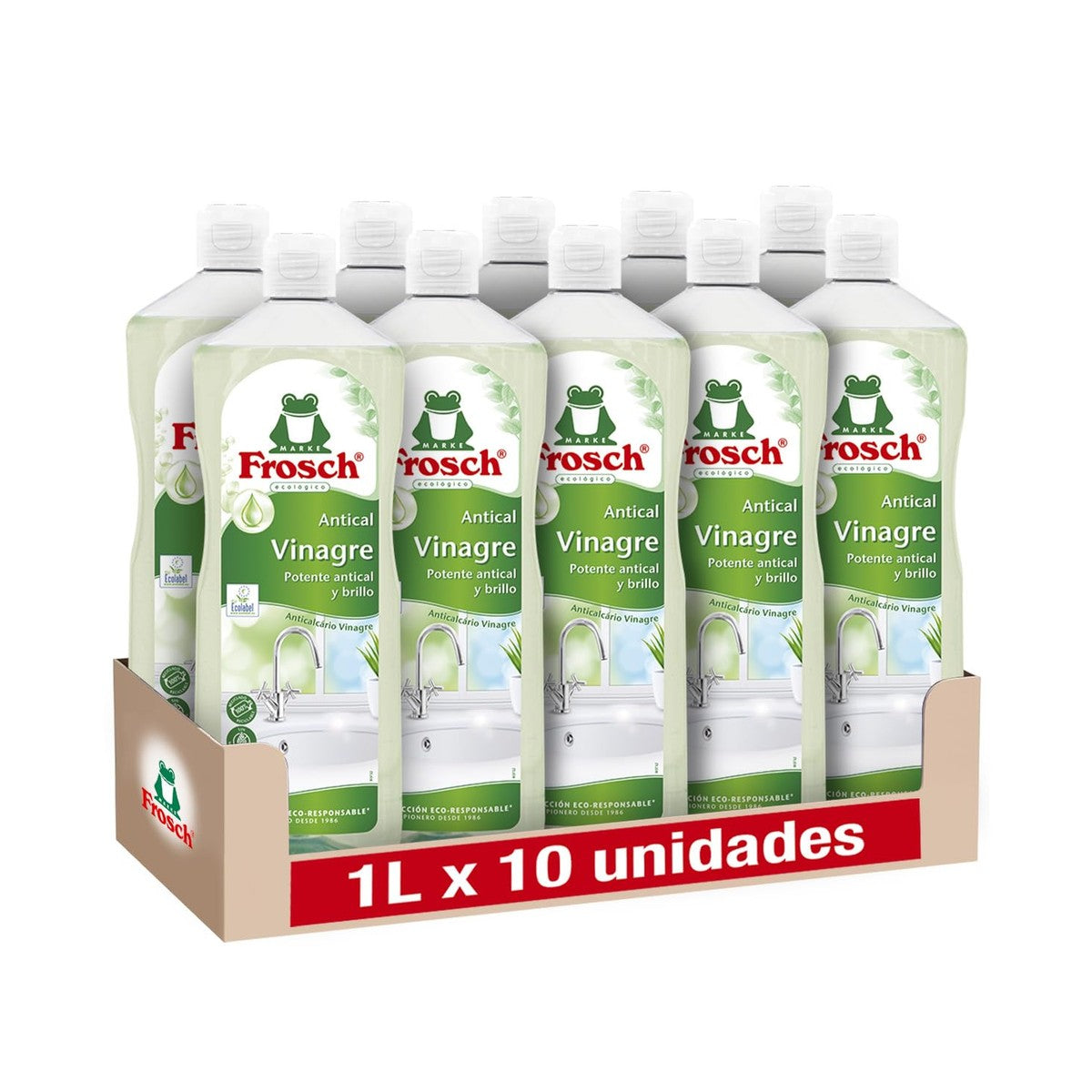FROSCH Milieuvriendelijk Antikalk 1 l x 10 stuks – FROSCH