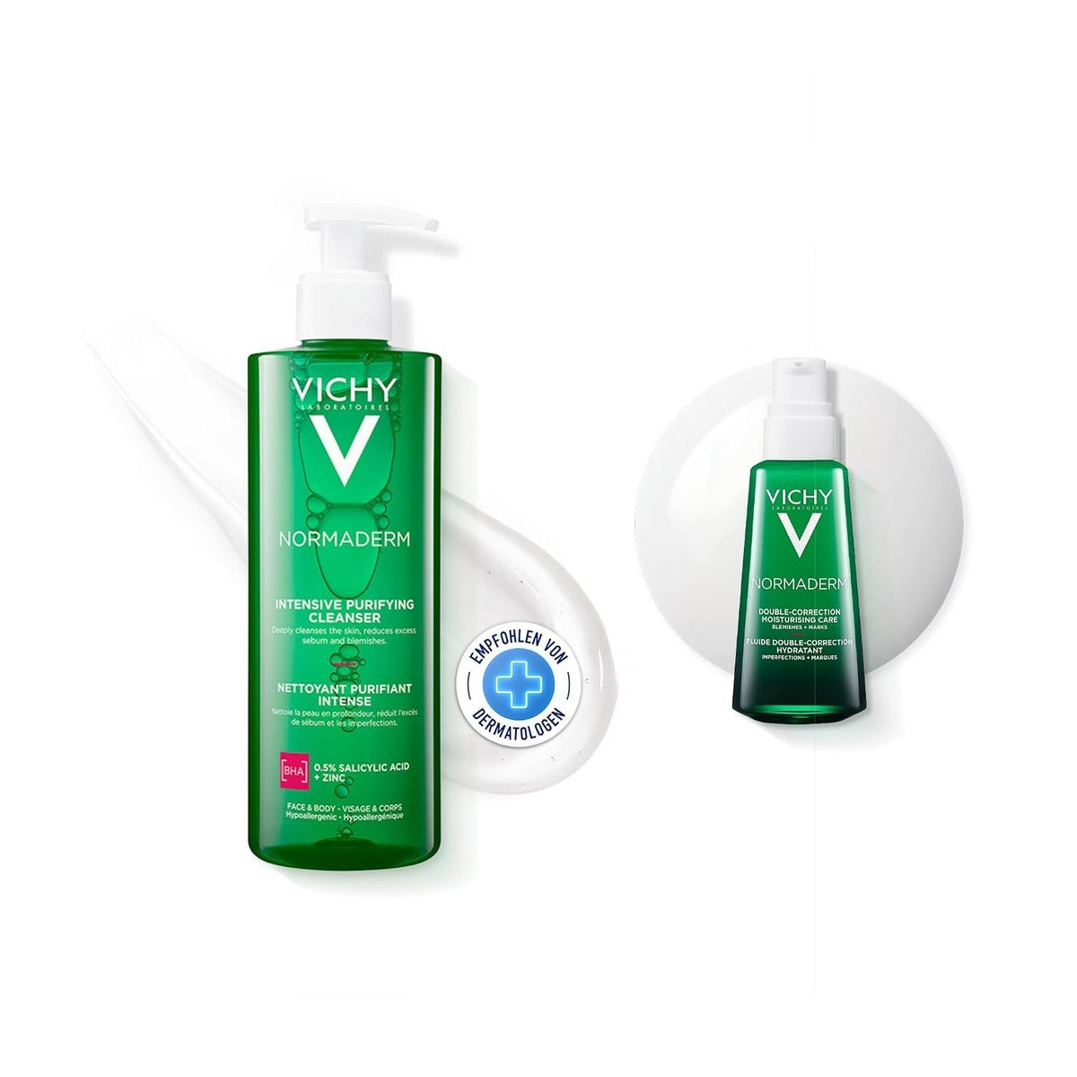 Vichy Normaderm Set Phytosolution Reinigingsgel & Verzorging 400 ml + 50 ml
