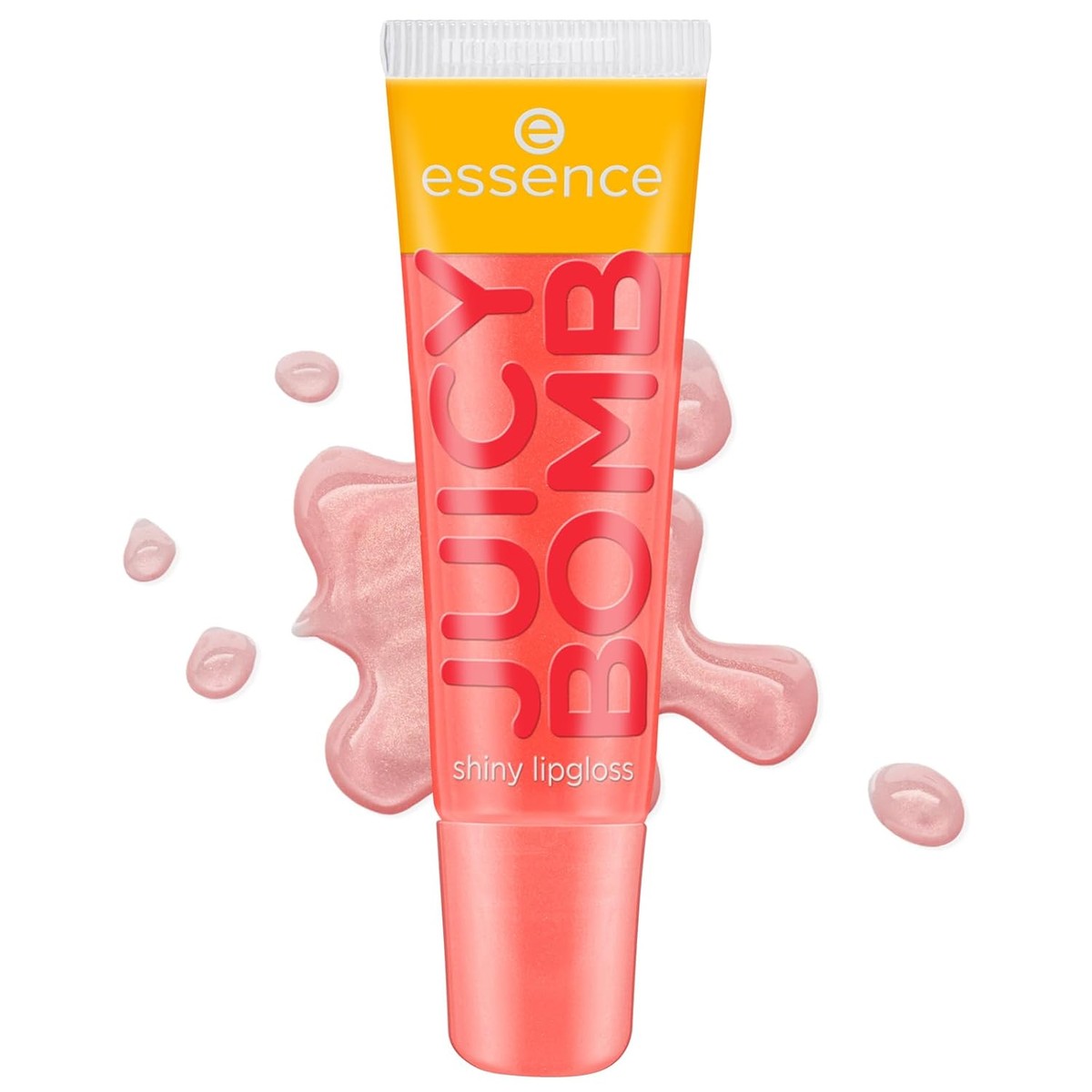 essence Juicy Bomb Shiny Lipgloss 103 Proud Papaya, hoogglanzende lipgloss met fruitige geur, veganistisch, niet-klevende textuur, 10 ml | Hochglänzender Lipgloss, Vegan, Nicht-klebende Textur, 10 ml, Leichter Auftrag dank angeschrägter – Essence Cosmetics