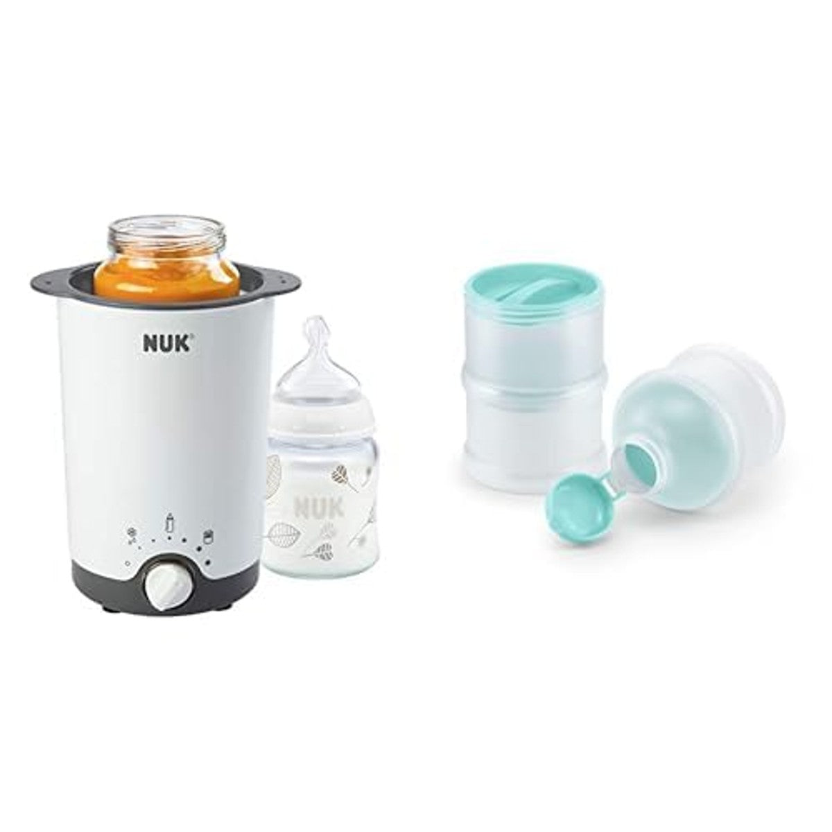 NUK Thermo 3-in-1 flessenwarmer + portioneerder 3 stuks – NUK