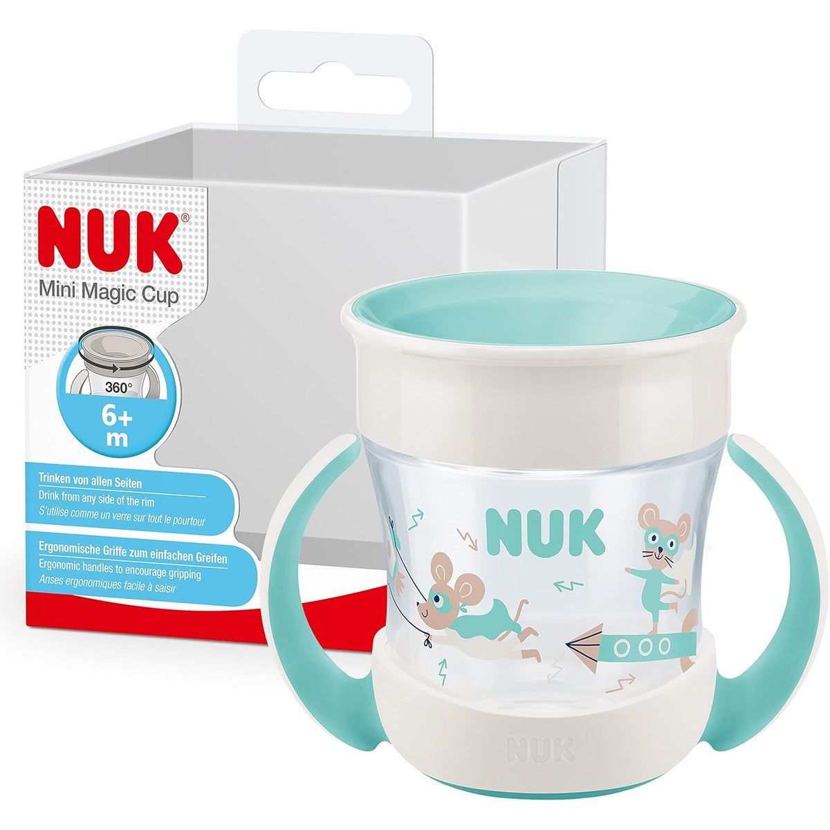 NUK Mini Magic Cup blauwe muis 160 ml – NUK