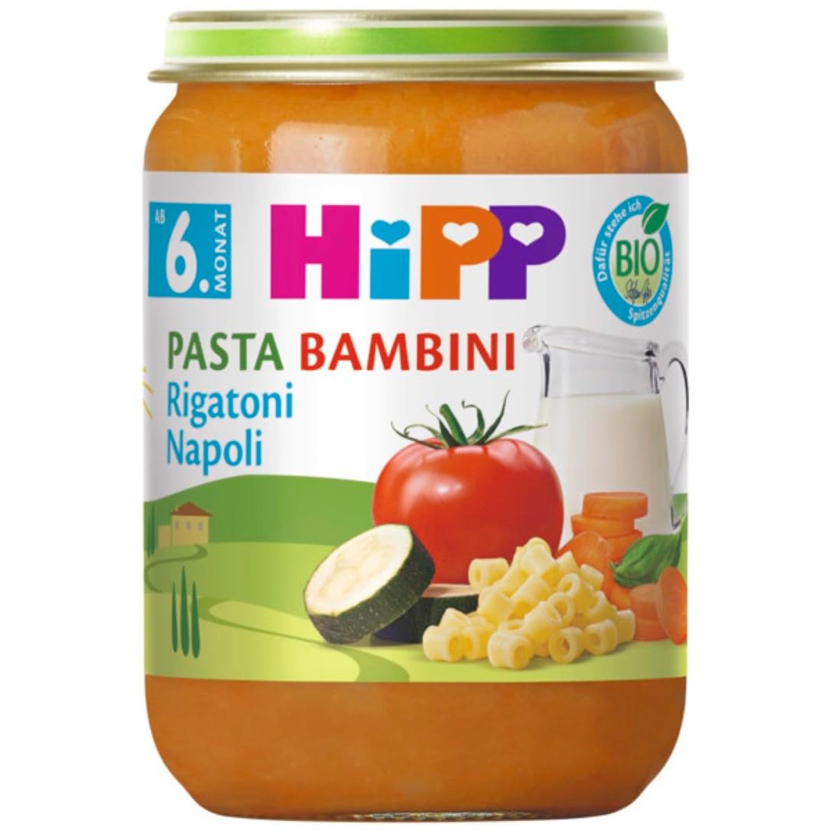 HiPP Bio Pasta Bambini Rigatoni Napoli 6 x 190g – HiPP