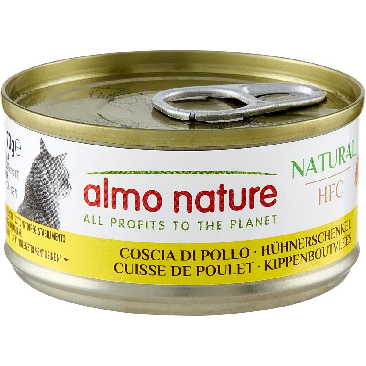 Almo Nature HFC Natural Katzenfutter nass -Hühnerschenkel 24er Pack (24 x 70g) – almo nature