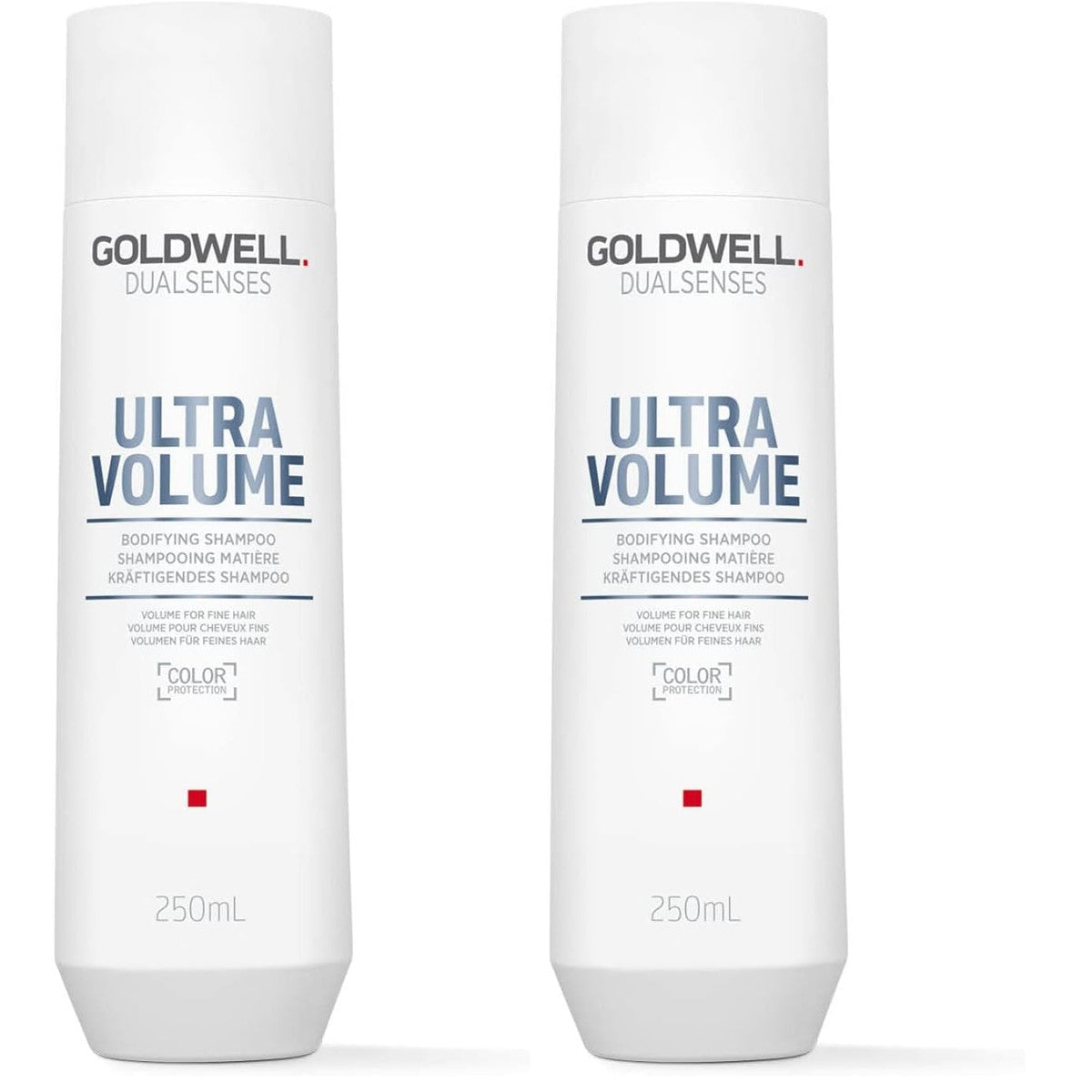 Goldwell Dualsenses Ultra Volume Shampoo voor fijn en krachtig haar, volheid en lichte verzorging, professionele kapper, haarverzorging, 250 ml (verpakking van 2)