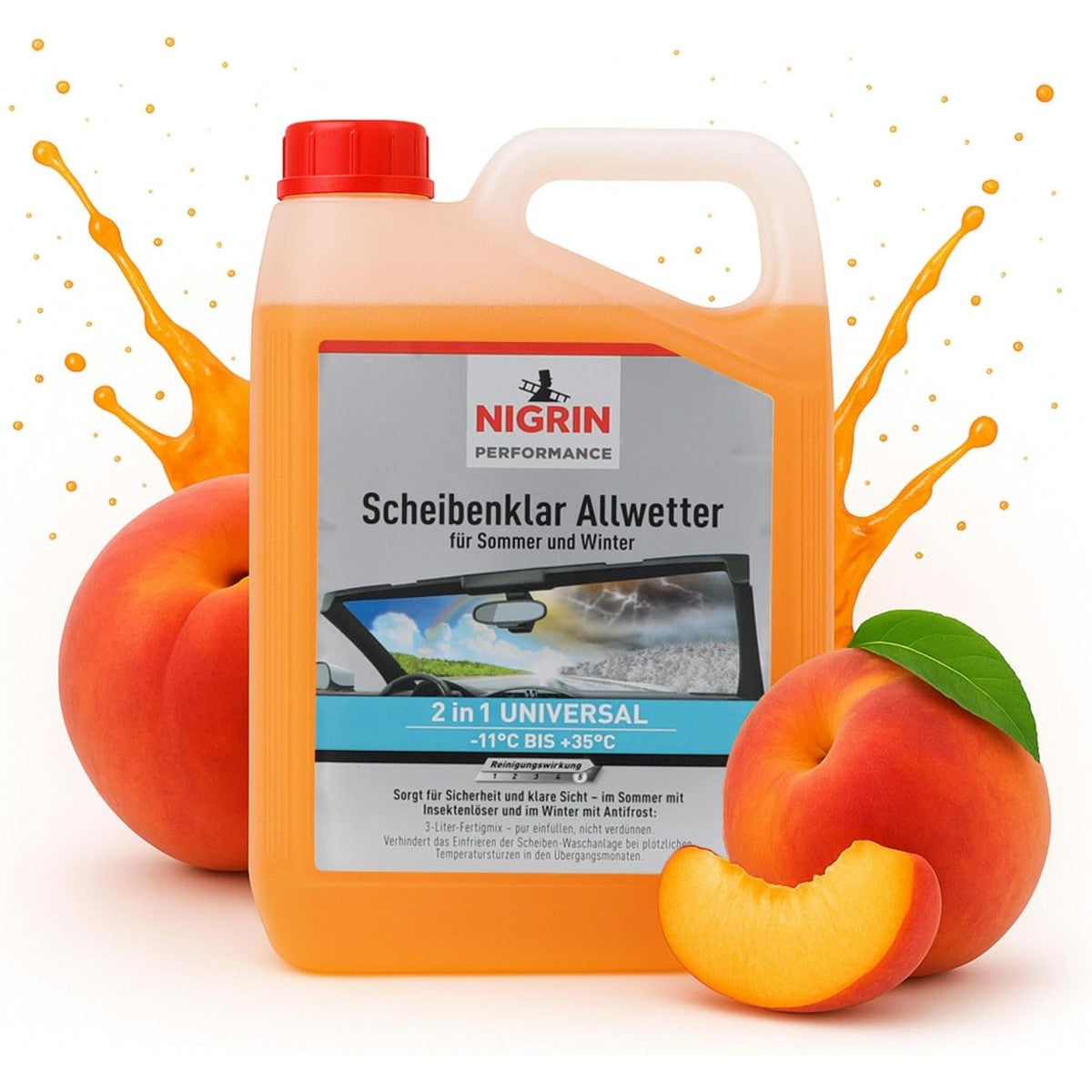 NIGRIN 74485 Ruitensproeier-antivries-concentraat 3 liter – NIGRIN