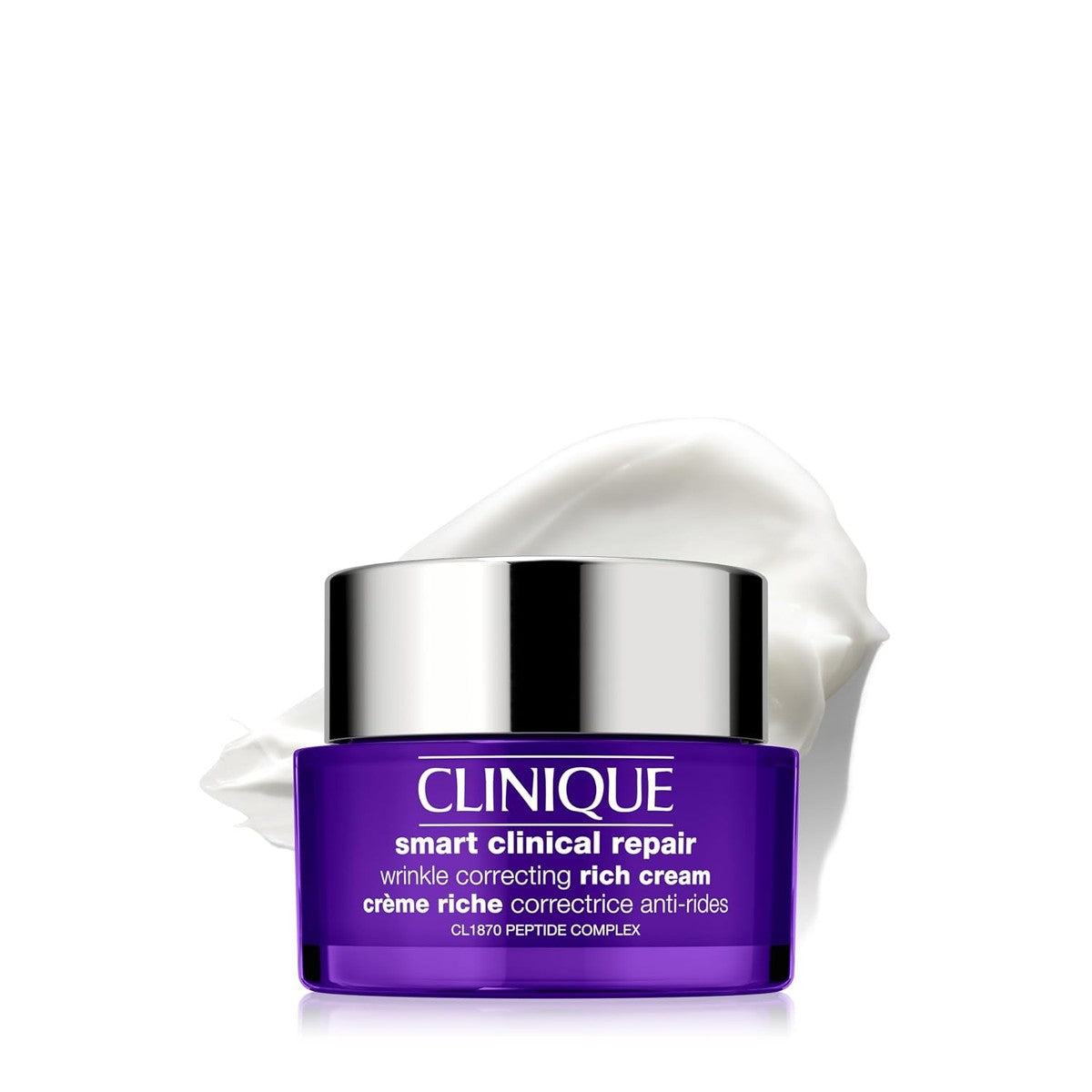 Clinique Smart Clinical Repair™ Wrinkle Correcting Rich Cream | Mit Peptiden + Hyaluronsäure | Anti-Aging und feuchtigkeitsspendend, 50 ml
