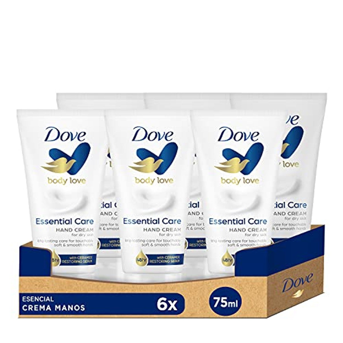Dove Vochtinbrengende handcrème 75 ml, 6 stuks – Dove
