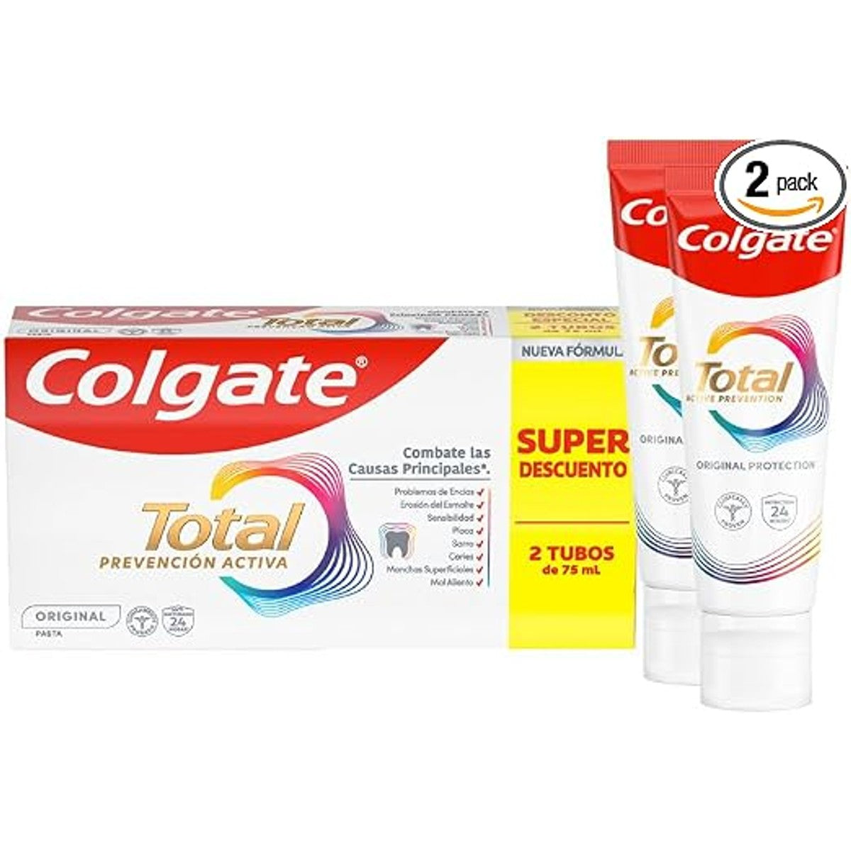 Colgate Total Activa Original Tandpasta 2 x 75 ml – Colgate