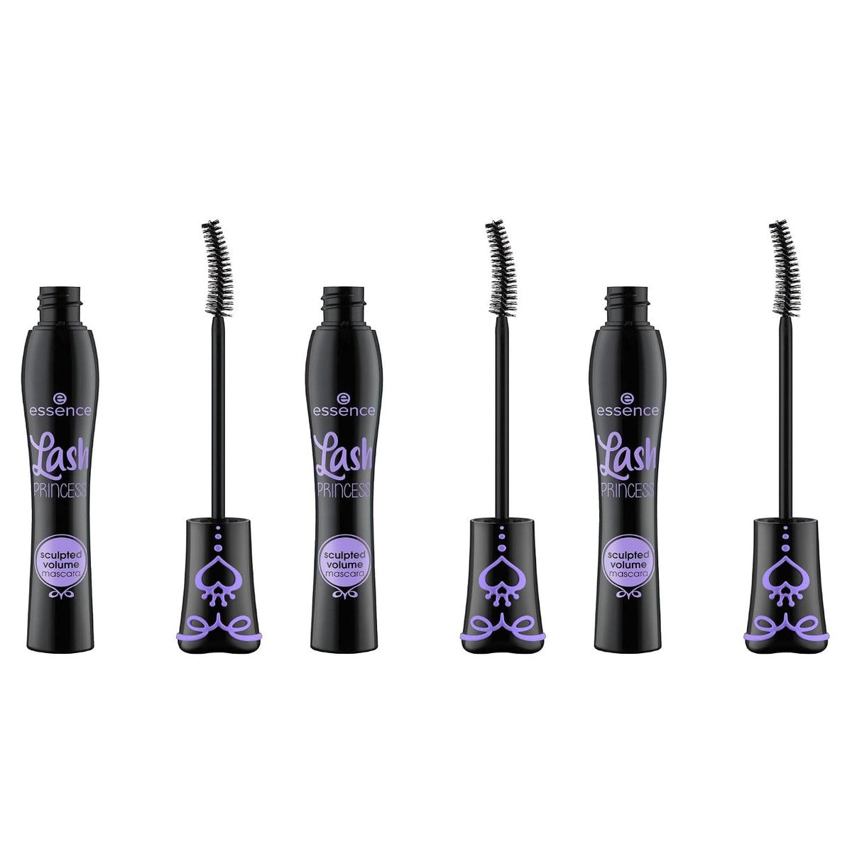 Essence Lash Princess Sculpted volume mascara, mascara, zwarte mascara, oogmake-up, 3 stuks (3 x 12 ml) – Essence Cosmetics