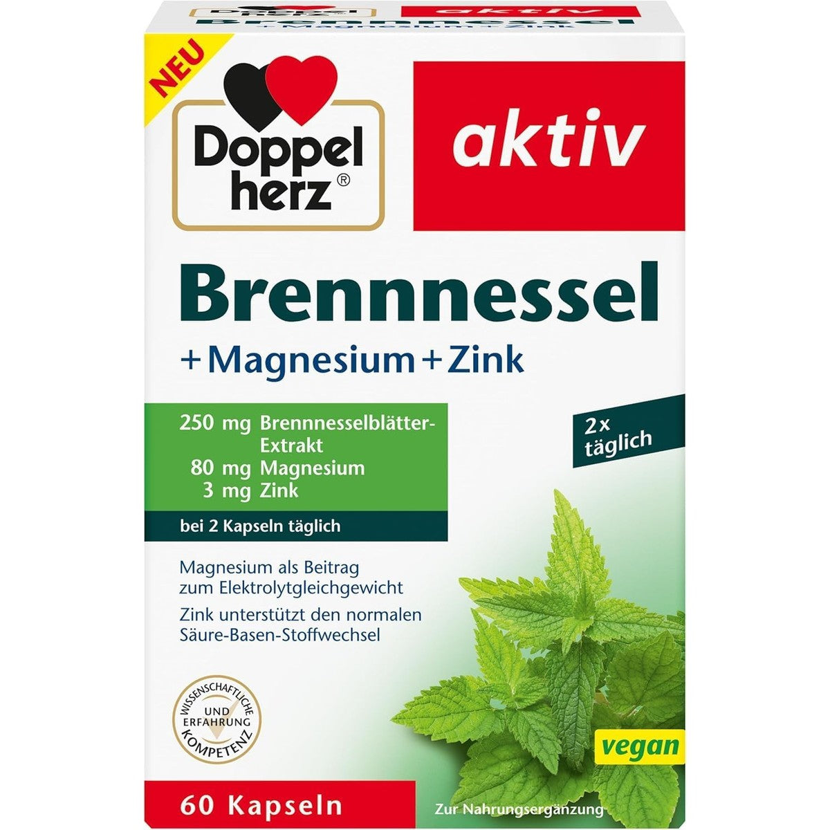 Doppelherz brandnetel + magnesium + zink – Doppelherz