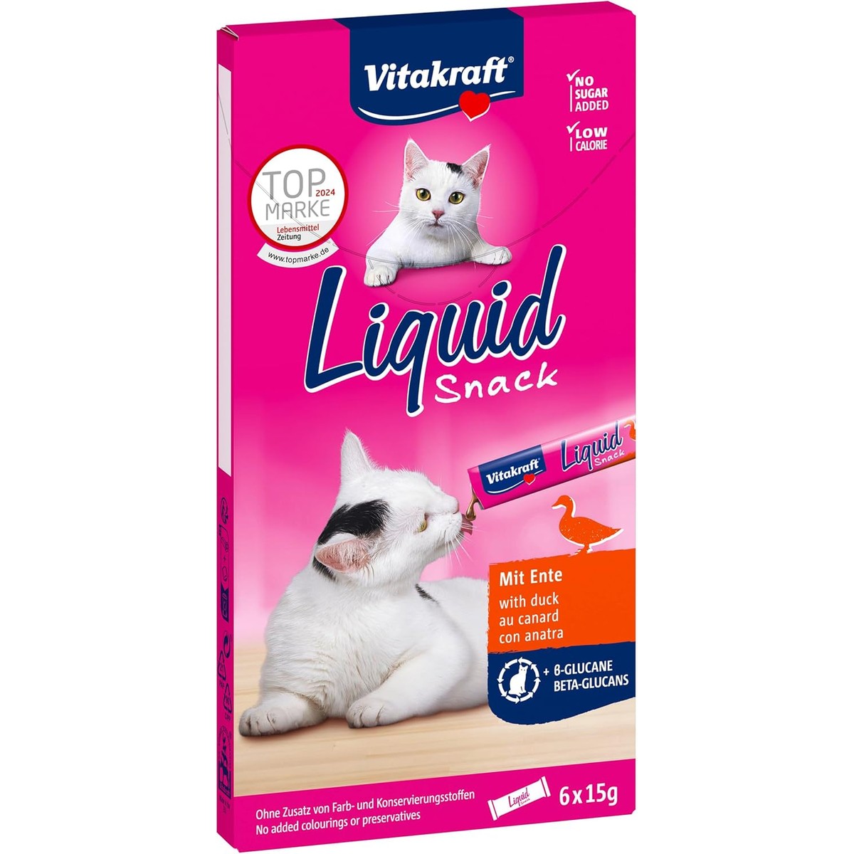 Vloeibare snackeend + bèta-glucanen, 1 pak (1 x 6 zakjes) – Vitakraft