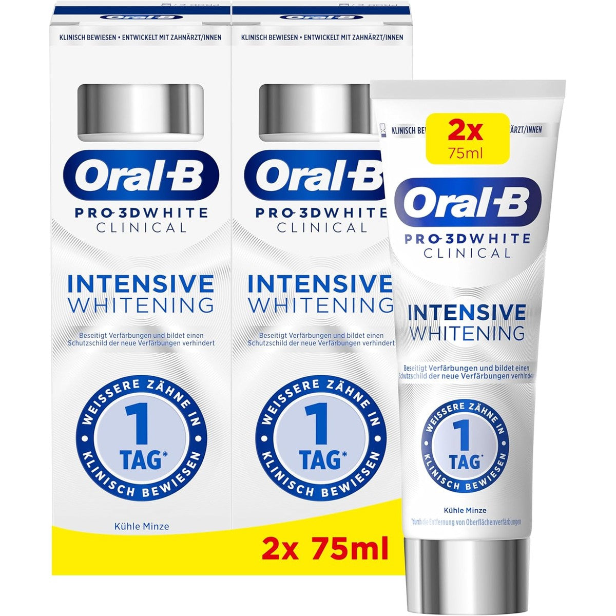 Oral-B Pro 3D White Clinical Intensieve Whitening 2 x 75 ml – Oral-B