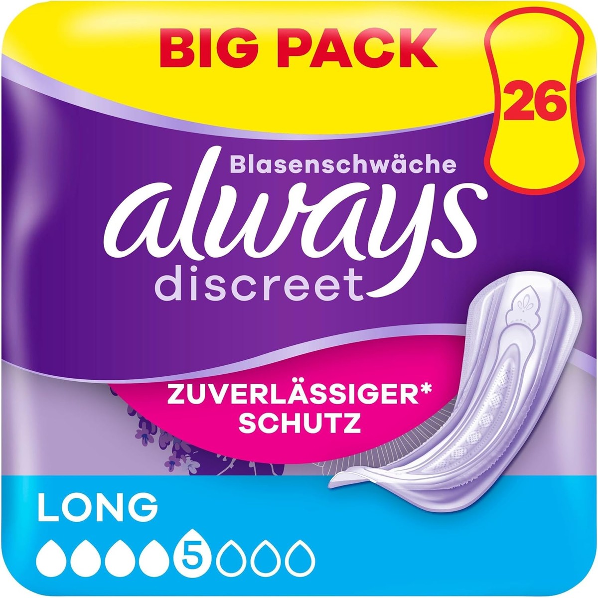 Always Discreet Long Plus Big Pack 26 stuks – Always