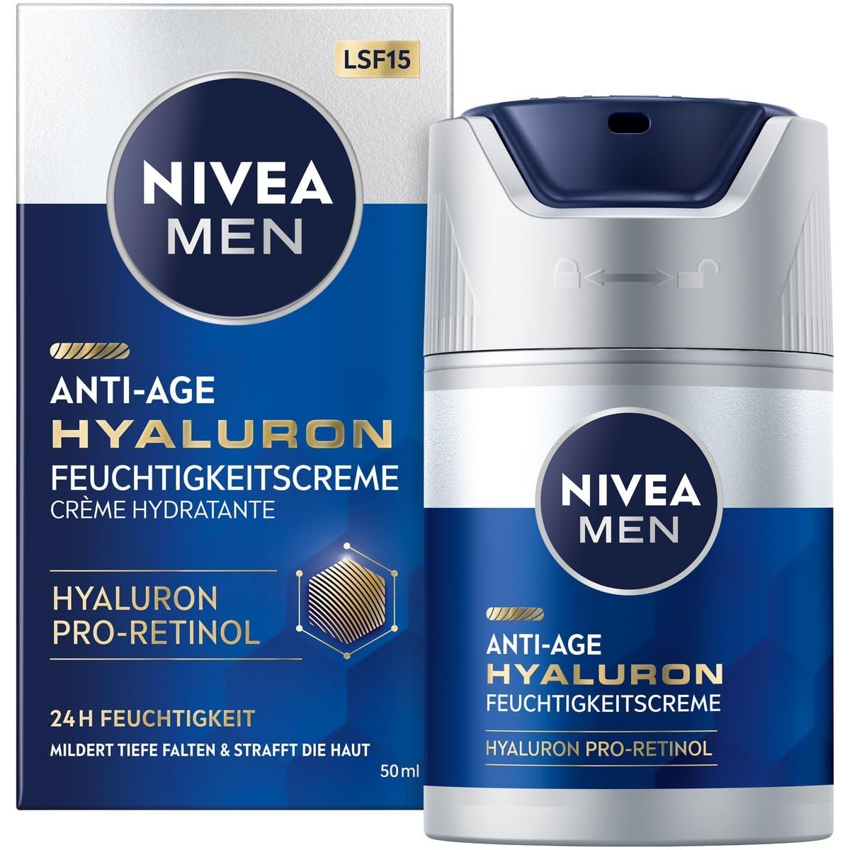NIVEA MEN Anti-Age Hyaluron Crème SPF 15 50 ml – NIVEA MEN