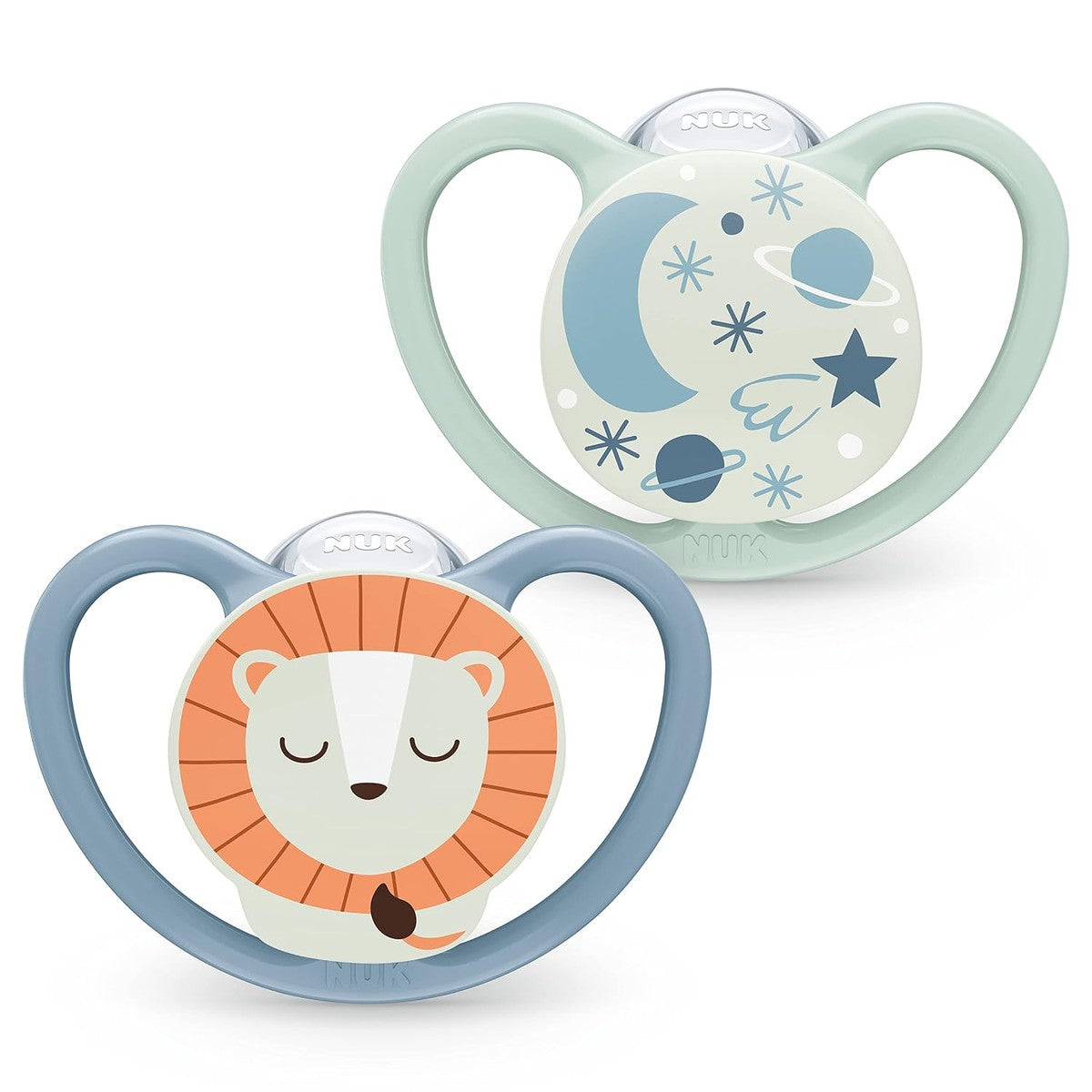 NUK Space Night fopspeen 18-36 maanden 2 stuks – NUK