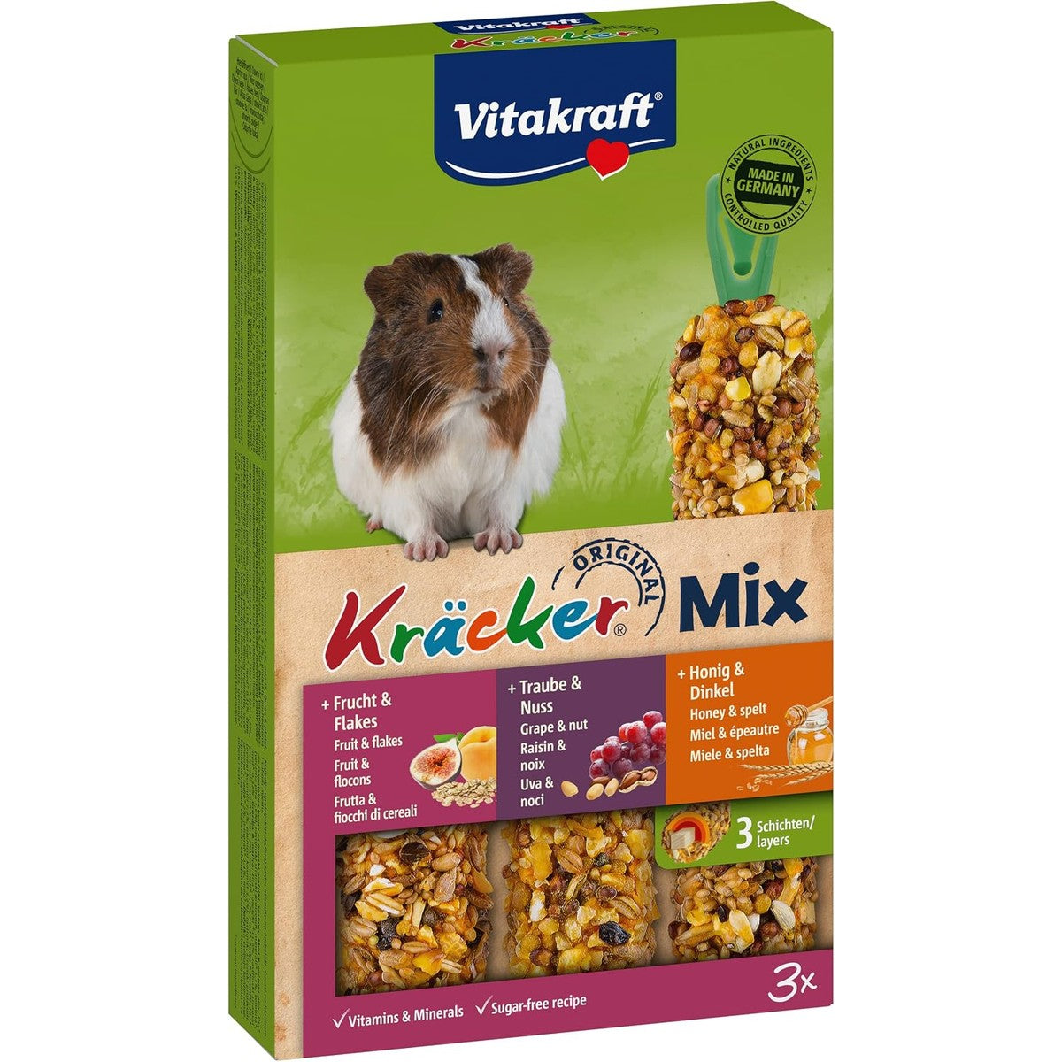 Kräcker® Trio Honey Nut Fruit 2 x 3 pack MS – Vitakraft