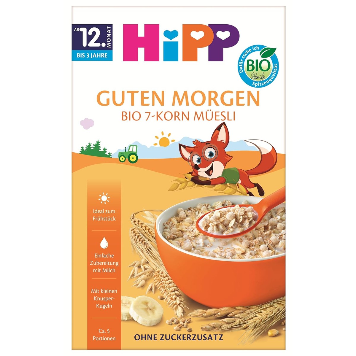 HiPP Biologische muesli met 7 korrels 8 x 200 g – HiPP
