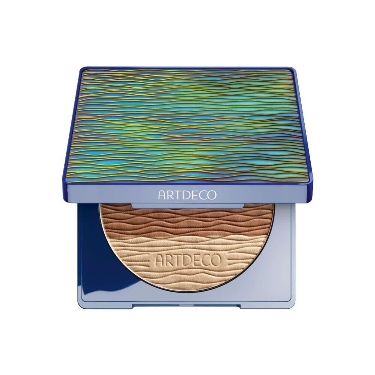 ARTDECO All Seasons Bronzing Powder | Driekleurige bronzer voor natuurlijk gebruinde teint, Limited Ocean Wave Design met langdurige afwerking, 13,5 g – Artdeco