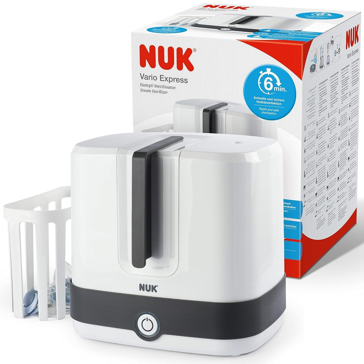 NUK Vario Express Stoom-sterilisator wit – NUK