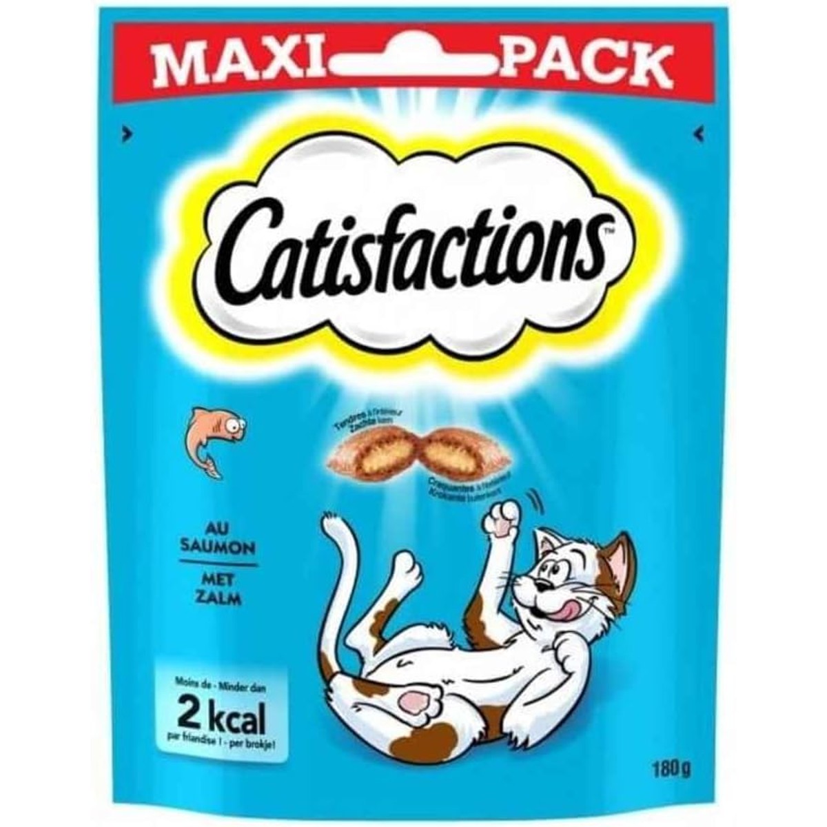 Whiskas Catisfactions kattensnack zalm 180 g