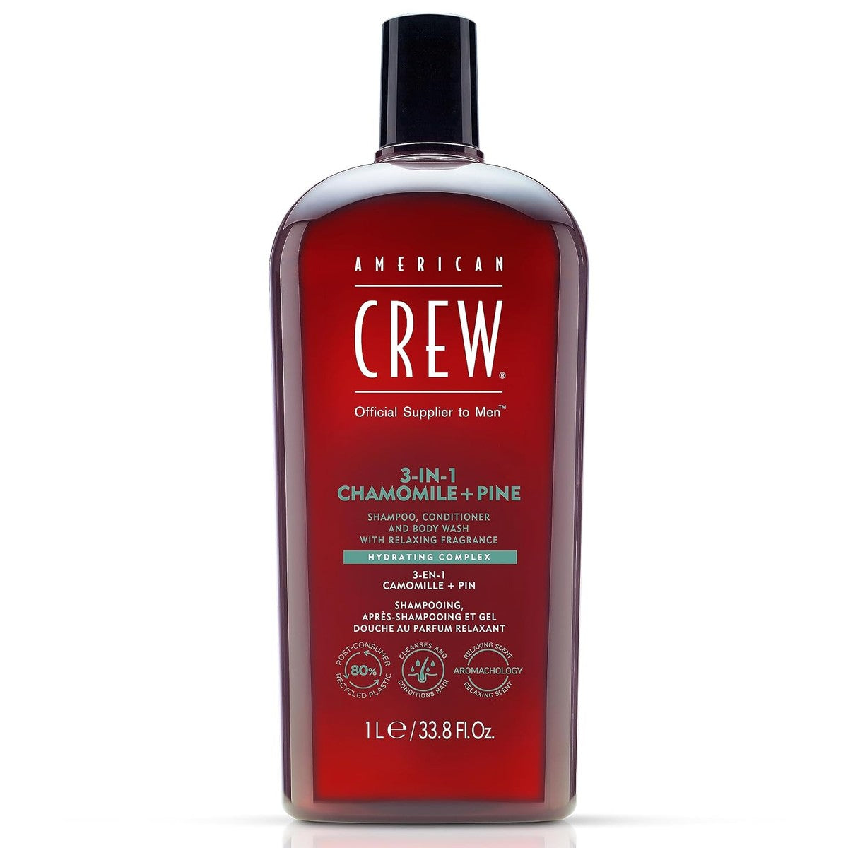 American Crew 3-in-1 Chamomile & Pine Shampoo & Douchegel 1000 ml