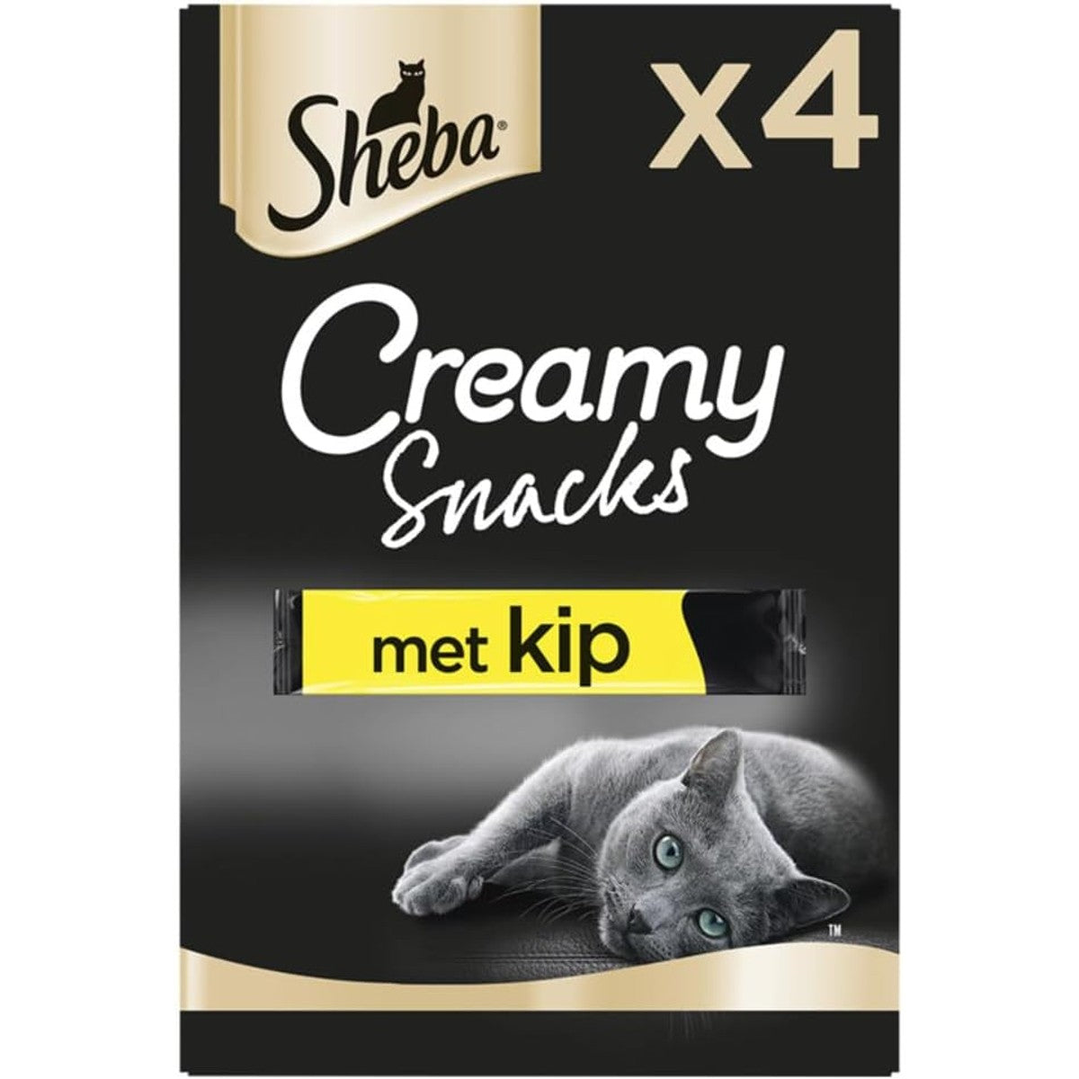 Sheba Creamy Snacks Met Kip, 4 x 12 g – Sheba