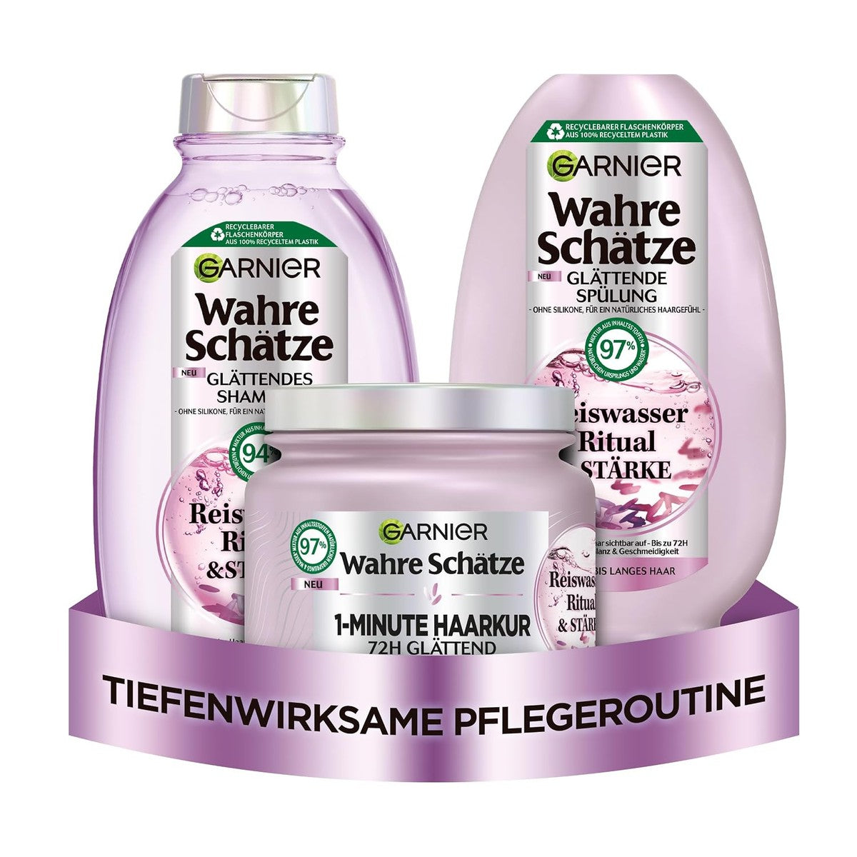 Garnier Wahre Schätze Rijstwater Set 250 ml + 200 ml + 340 ml – Garnier