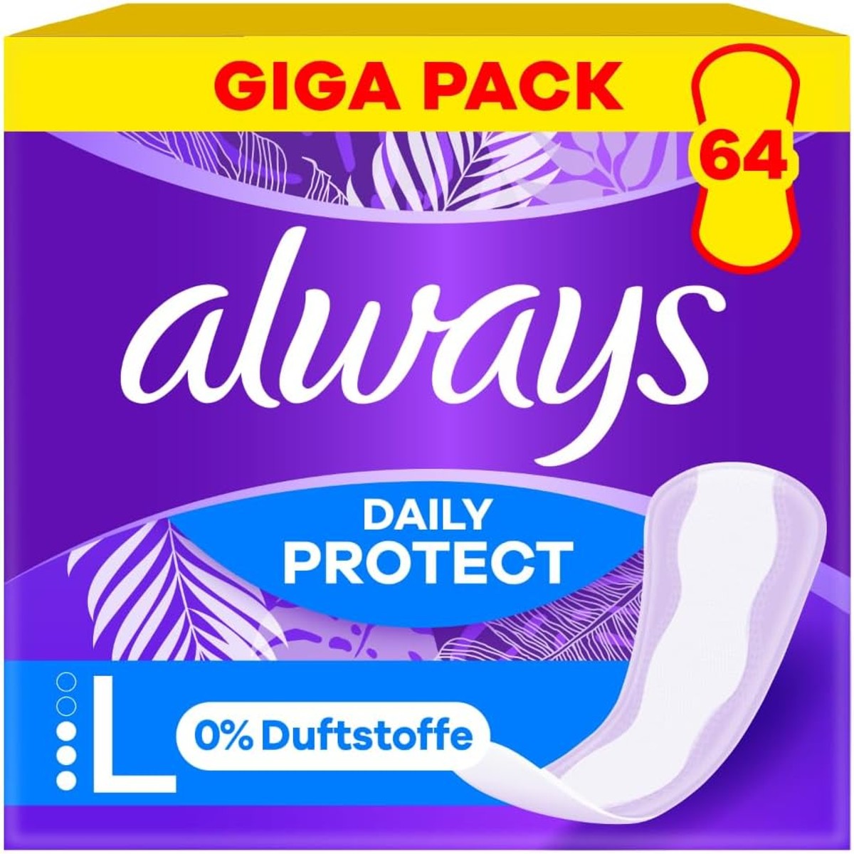 Always Daily Protect Long Inlegkruisjes zonder geur 64 stuks – Always