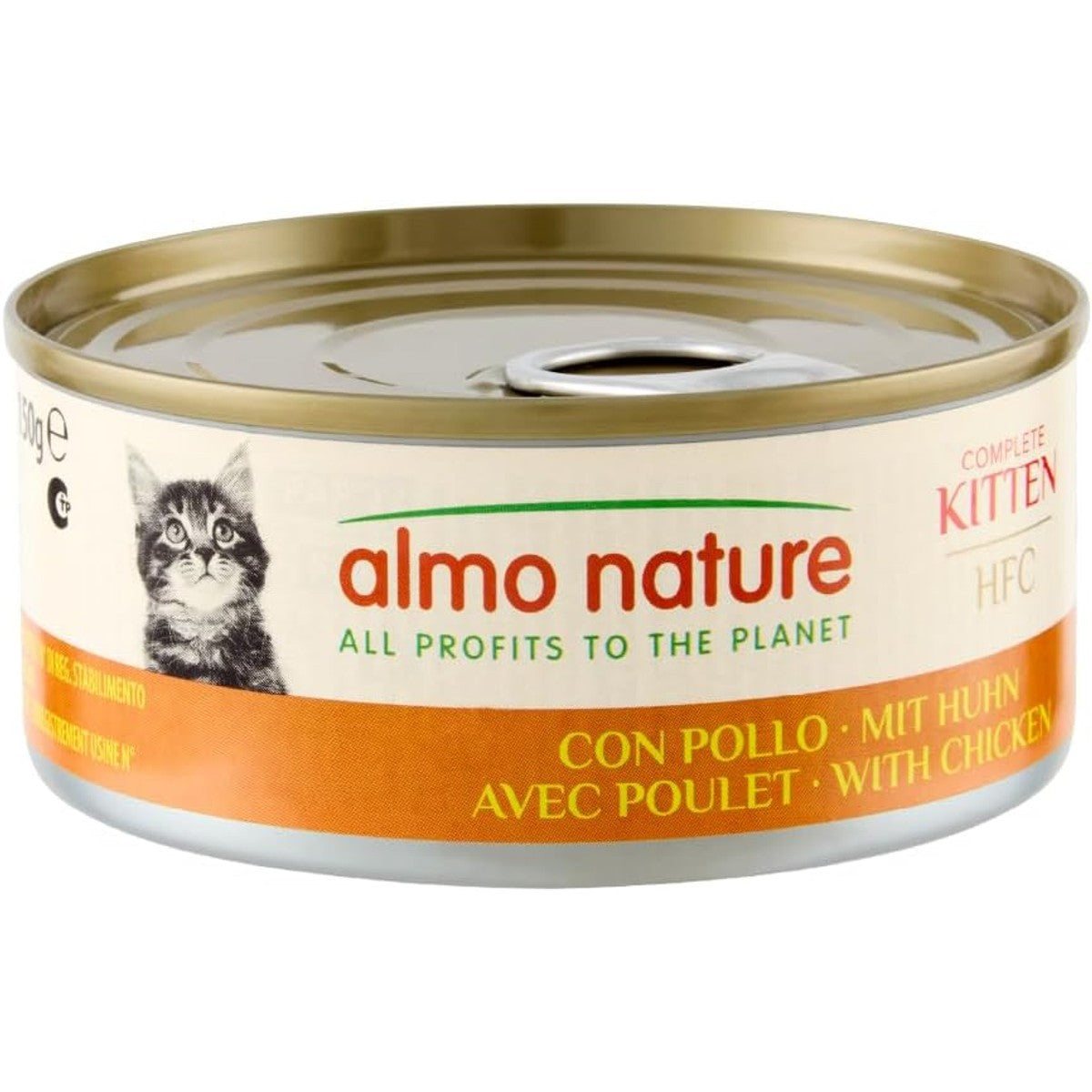 Almo Nature HFC Kitten Natvoer voor kittens - Compleet - Kip - 150 g, 24-pack – almo nature