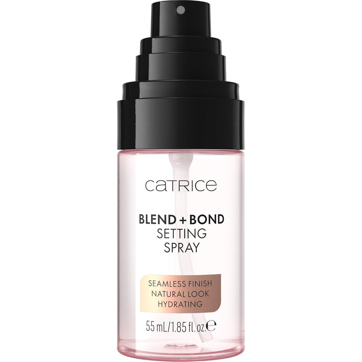 Catrice Blend + Bond Setting Spray, fixeerspray, transparant, hydraterend, primer, verfrissend, natuurlijk, veganistisch, olievrij, zonder parfum, zonder alcohol, per stuk verpakt (55 ml) | Verfrissend, hydraterend, foundation, setting – Catrice Cosmetics
