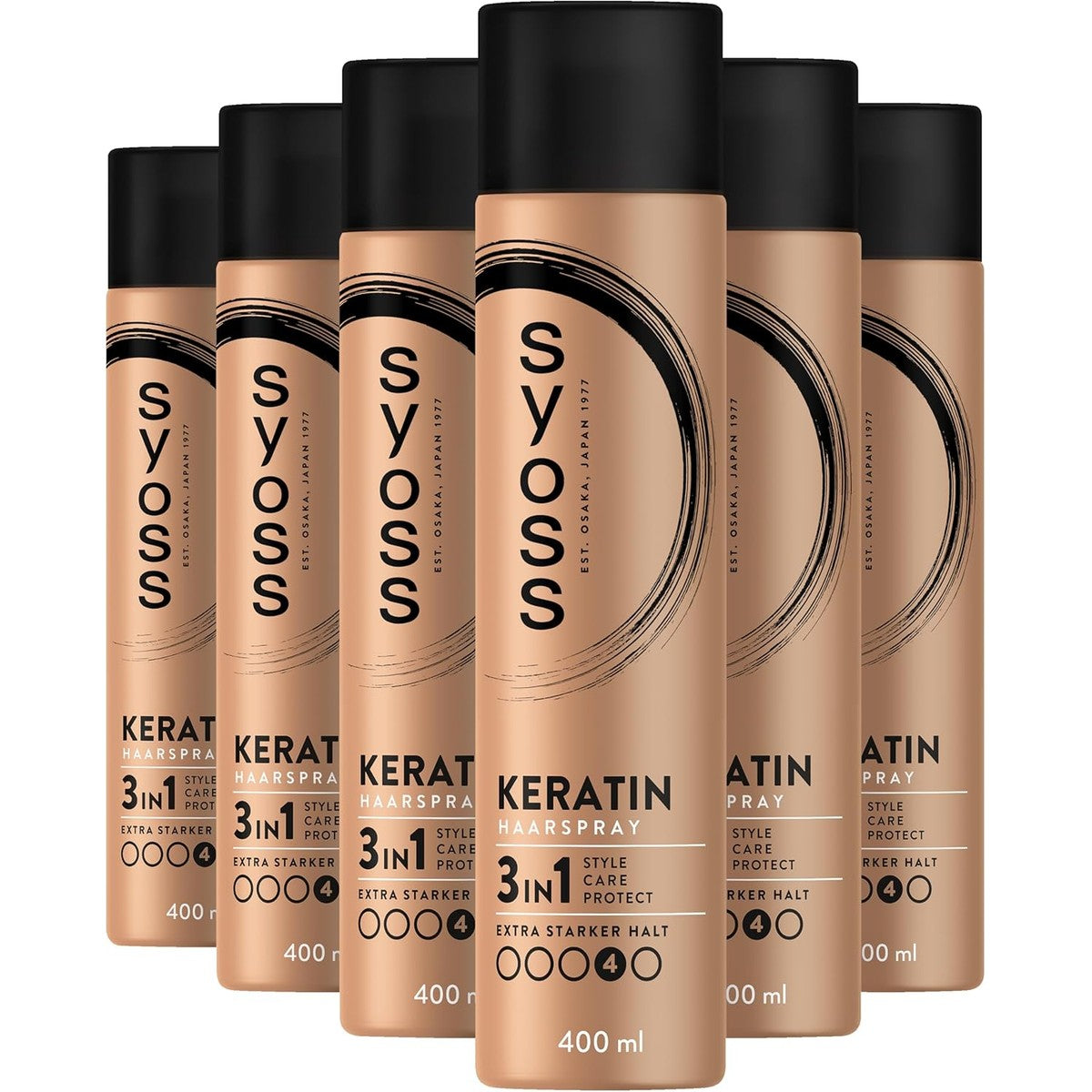 Syoss Keratine Haarspray Hold 4 – 6 x 400 ml – Syoss