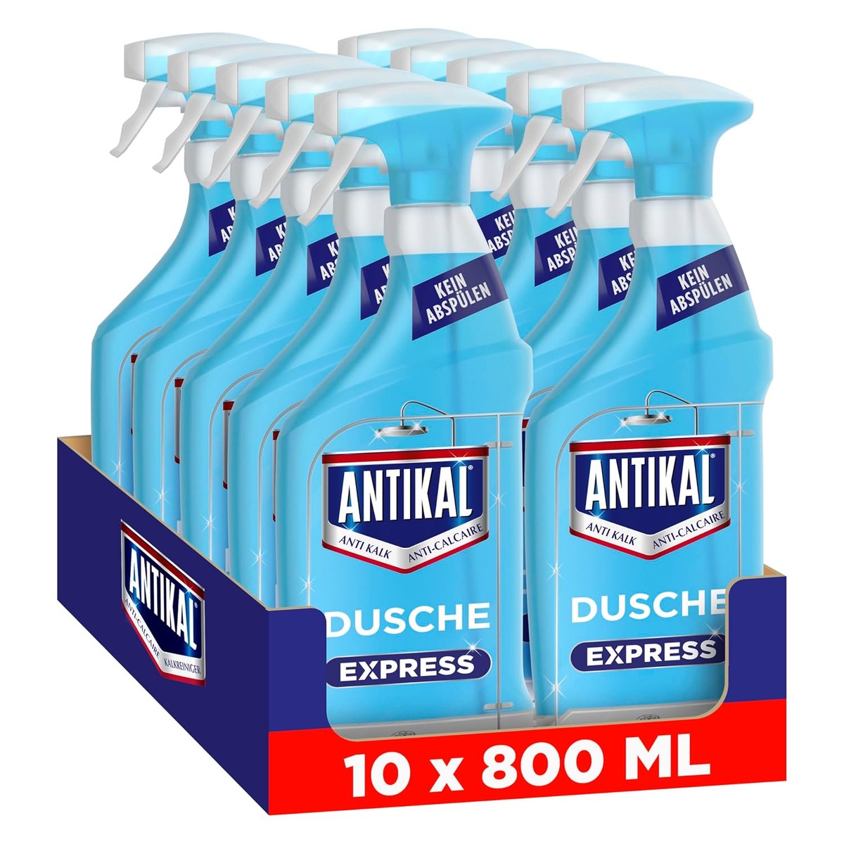 Antikal Kalkreiniger badkamer 10 x 800 ml – Antikal